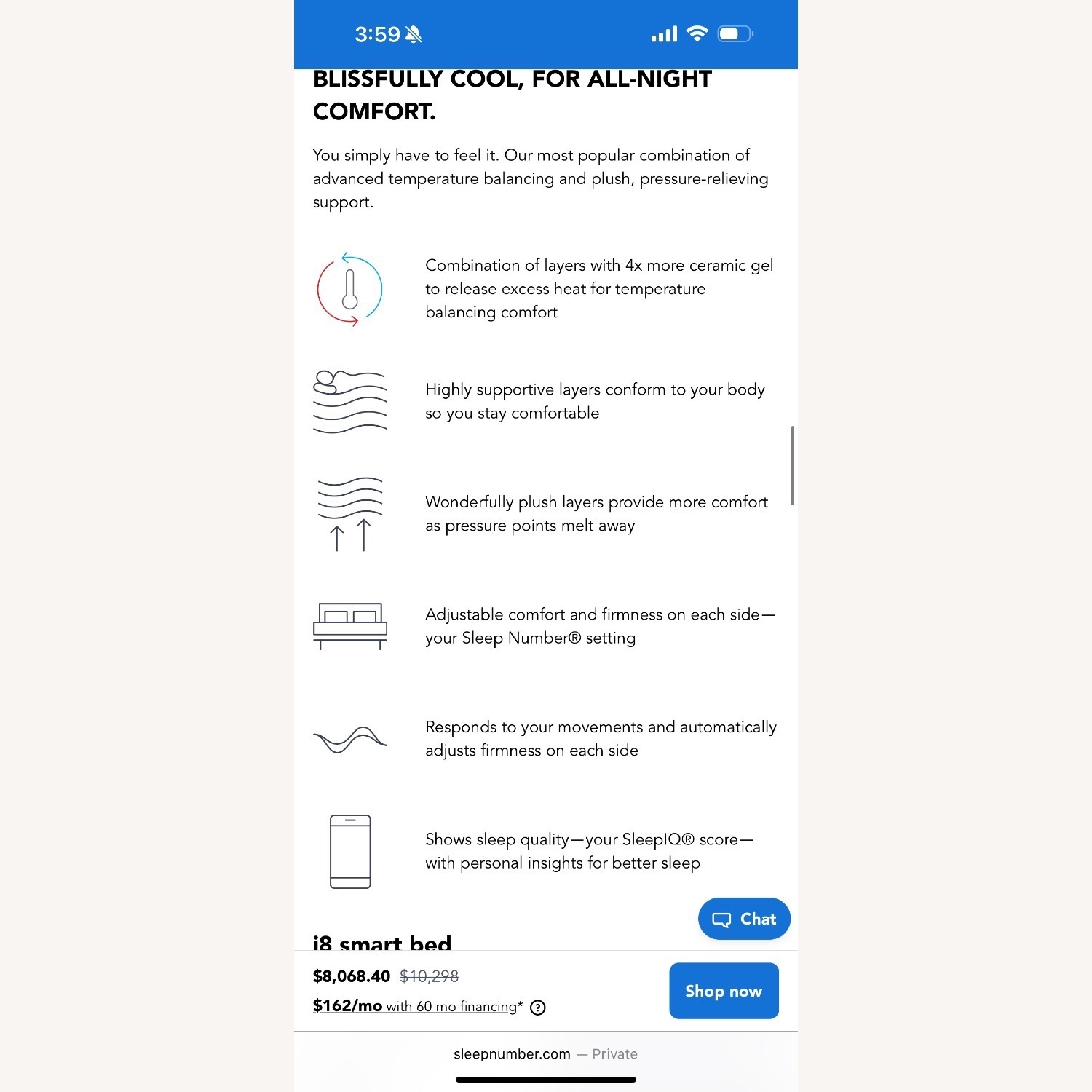 Sleep Number Split King Premium FlexFit Bed - image-5