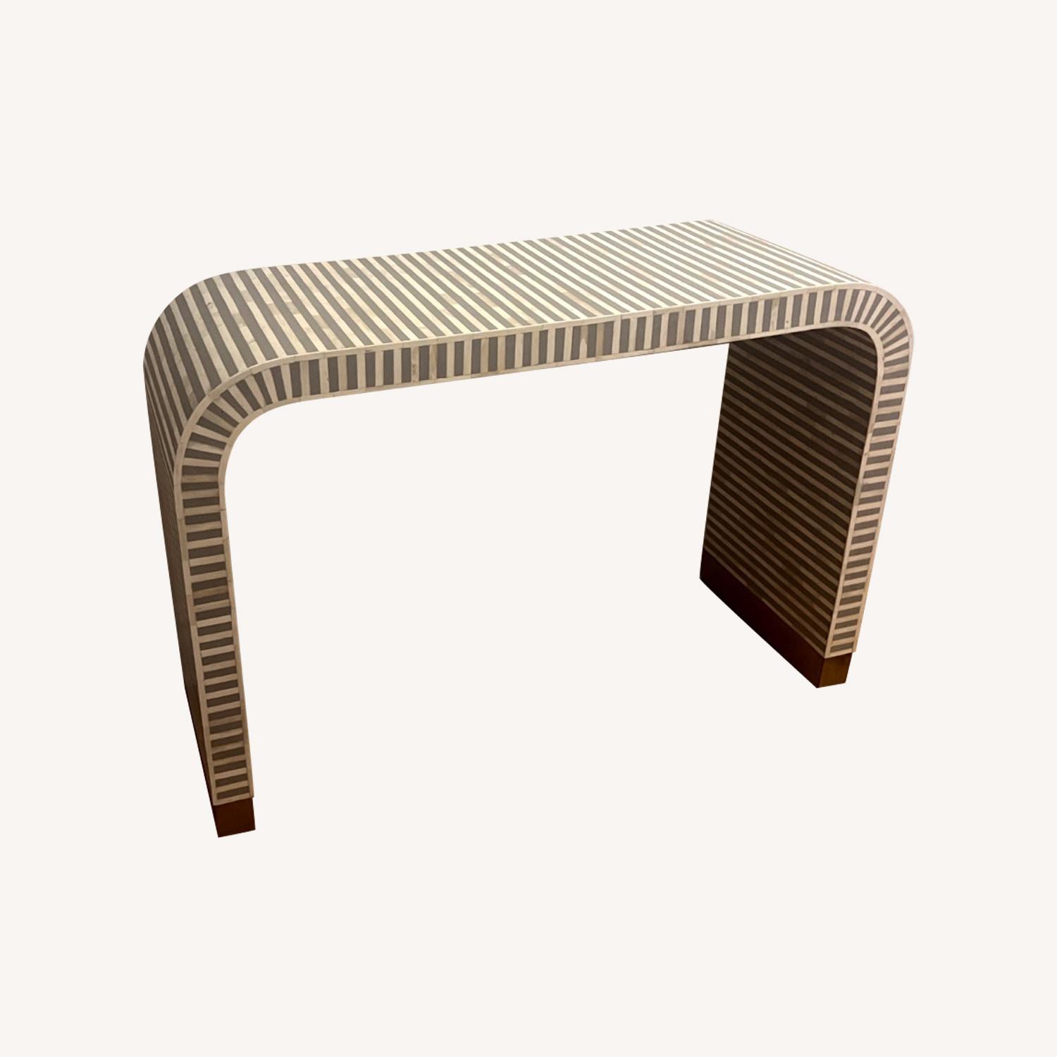 Anthropologie Waterfall Inlay Console Table - image-0