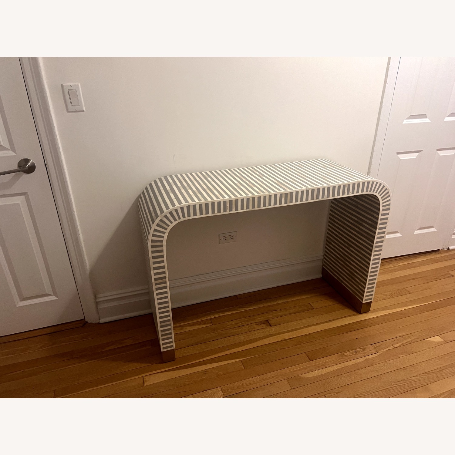 Anthropologie Waterfall Inlay Console Table - image-1