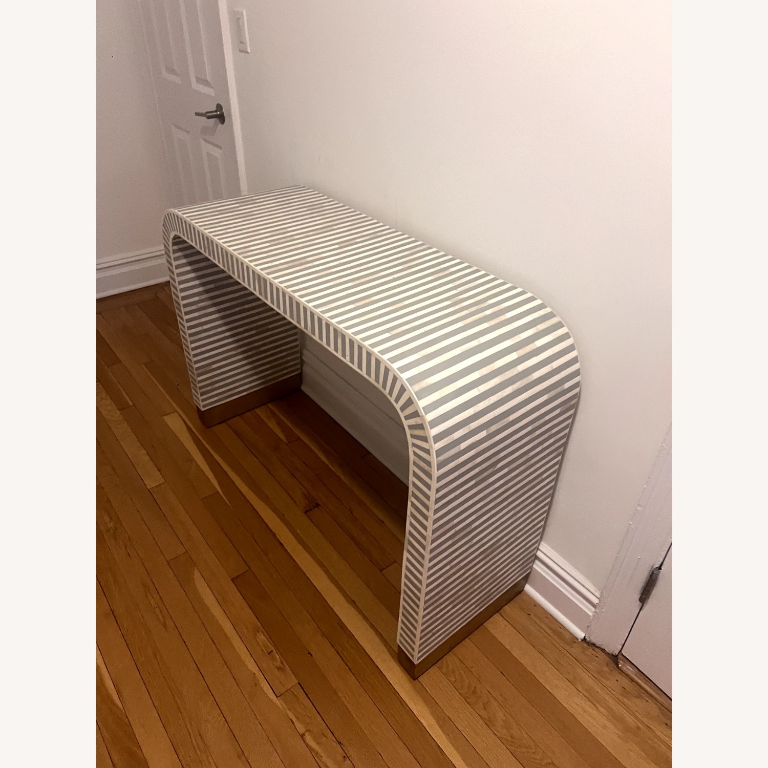 Anthropologie Waterfall Inlay Console Table - image-5