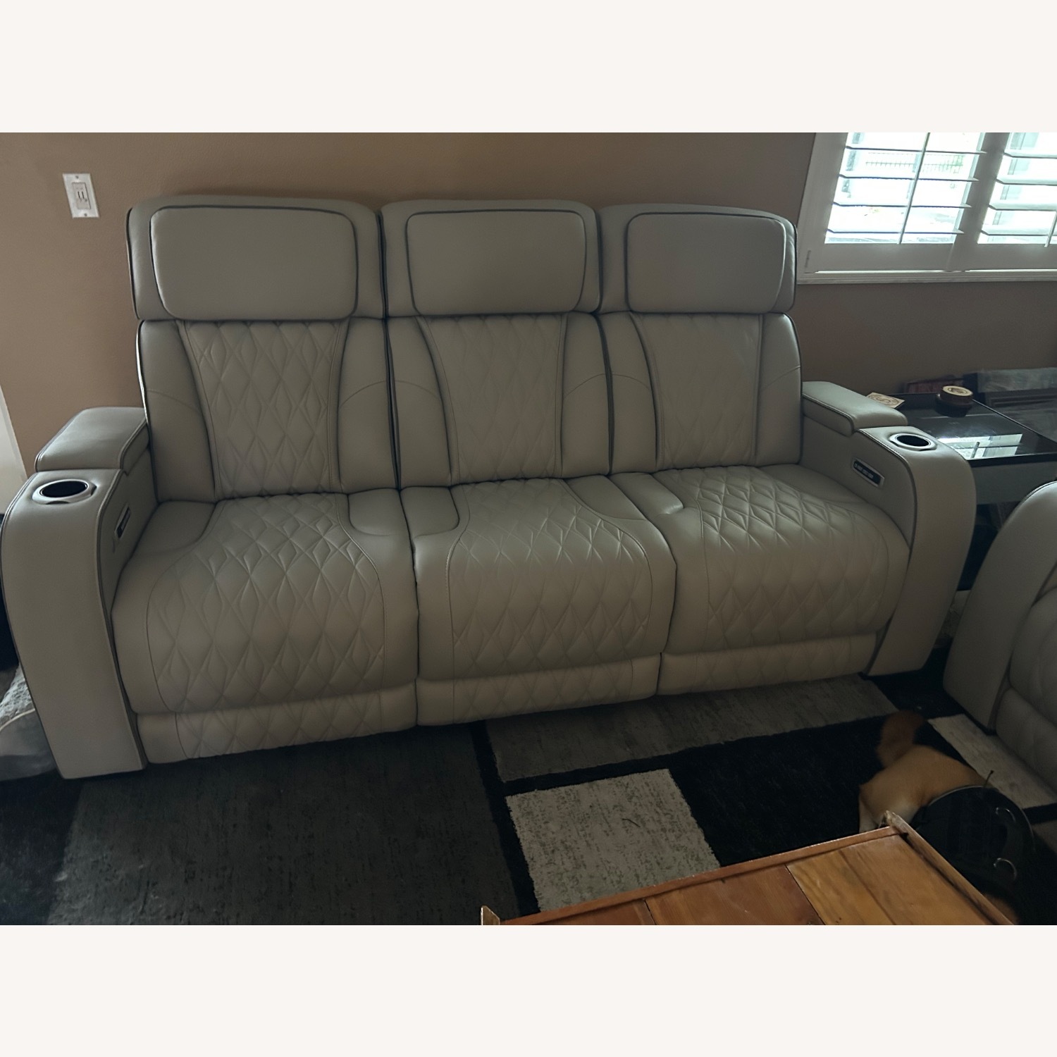 3 Seat Leather Sofa - image-3
