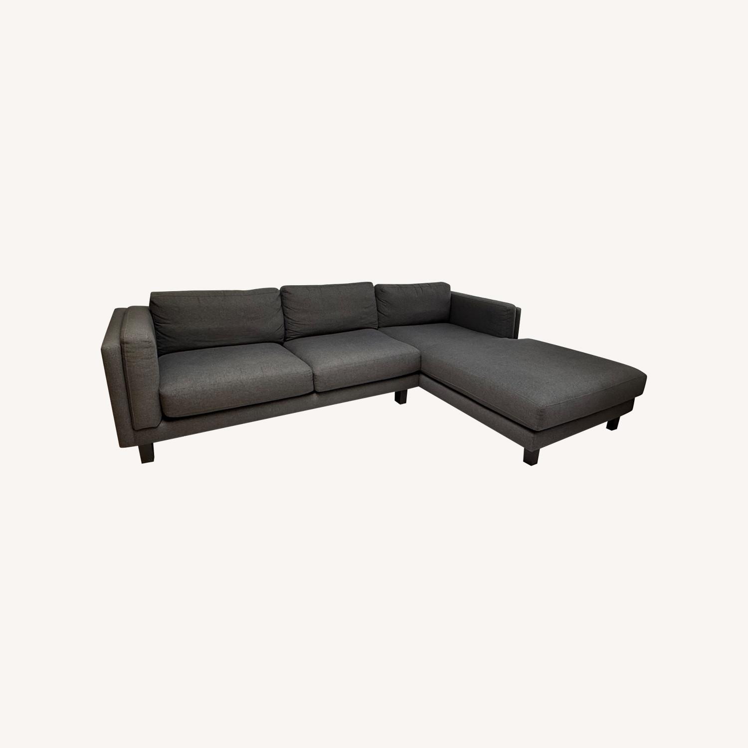 Room & Board Holden Sofa with Chaise 114” Gray - image-0