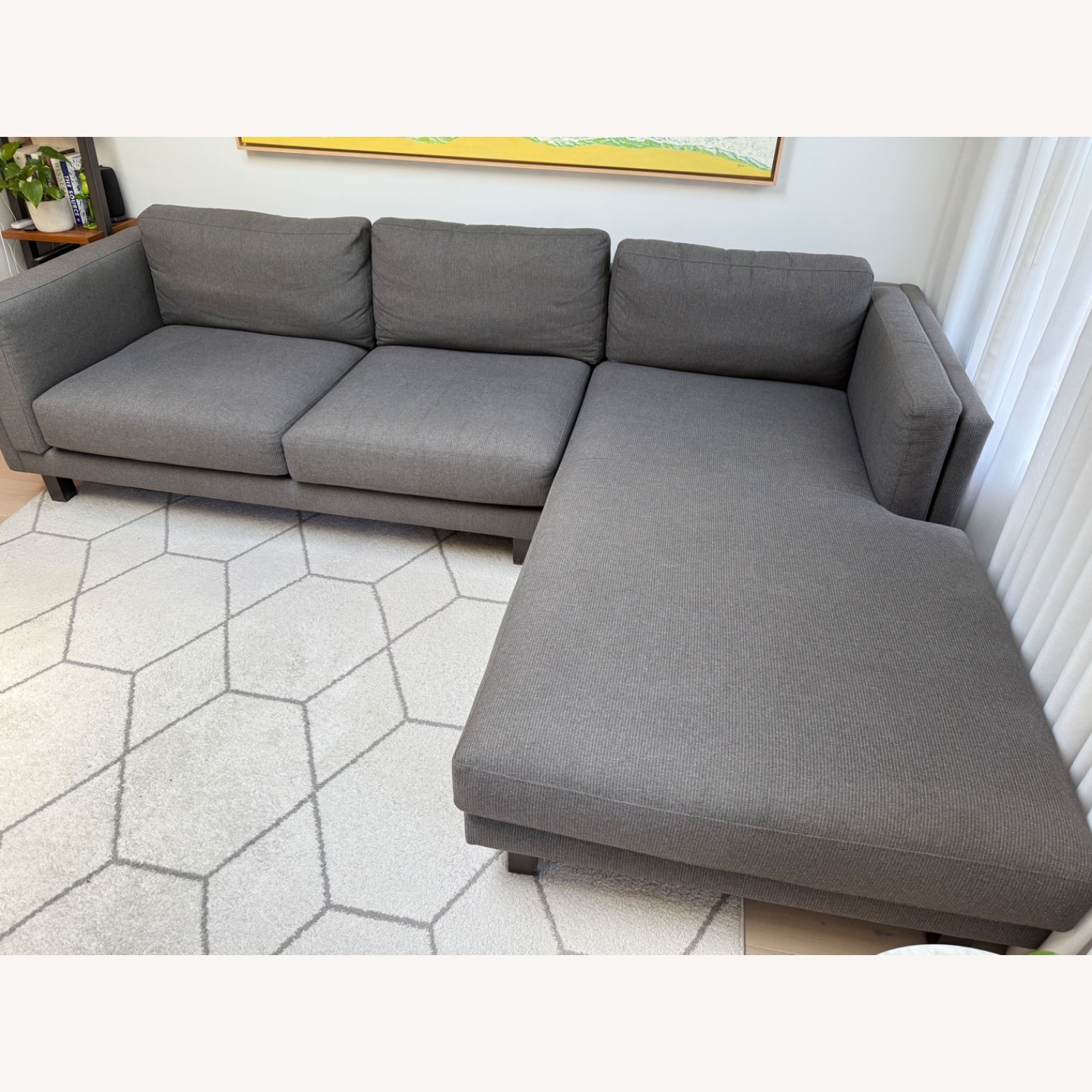Room & Board Holden Sofa with Chaise 114” Gray - image-6