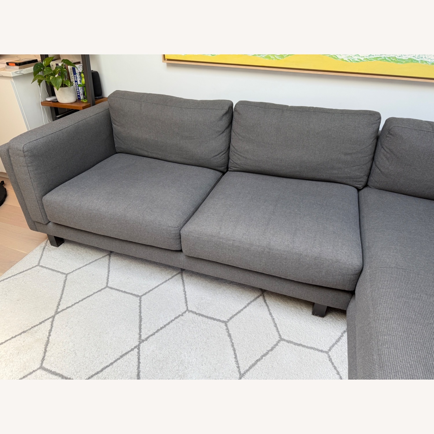 Room & Board Holden Sofa with Chaise 114” Gray - image-5