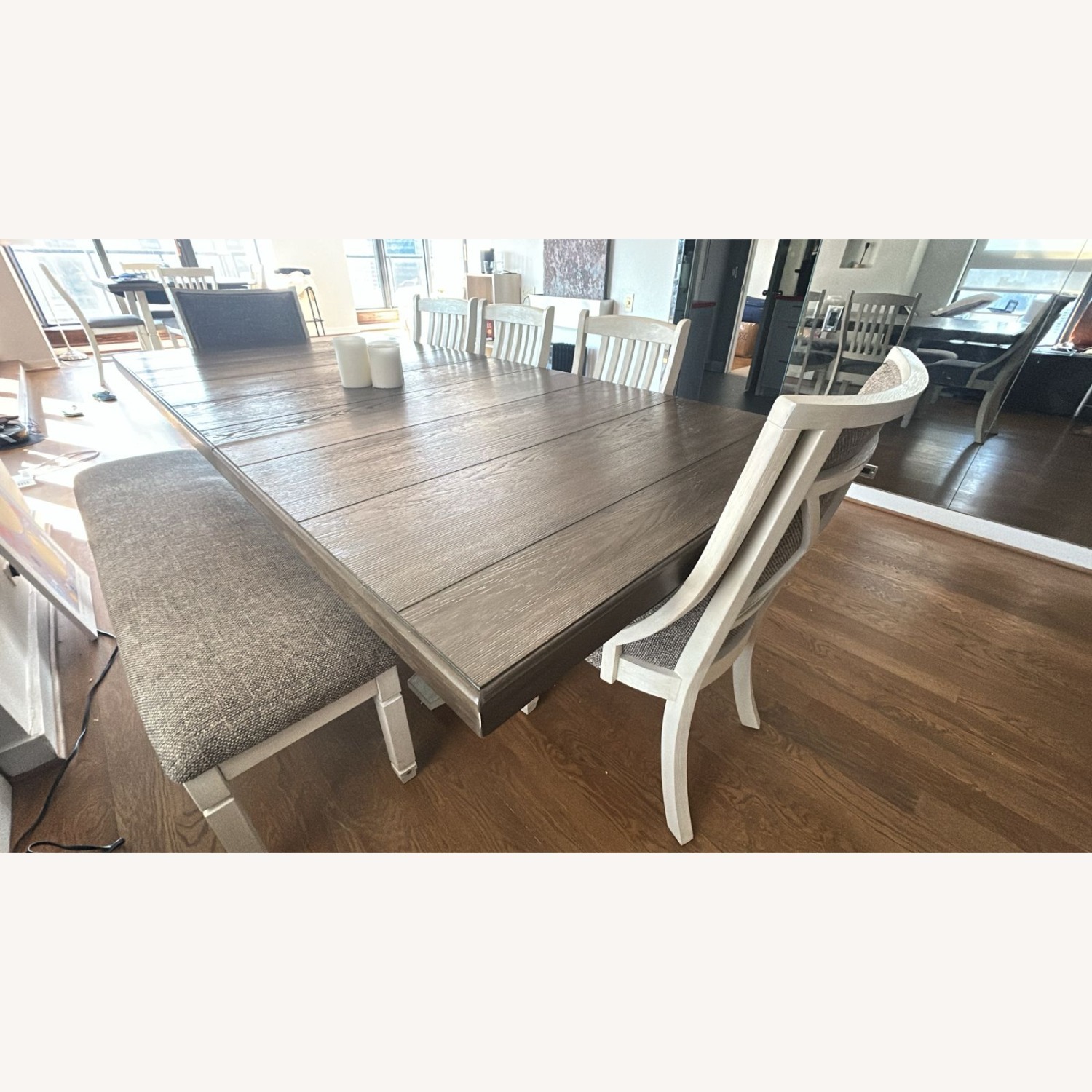 8-seater Dining Table with 5 Chairs and a Bench - image-3