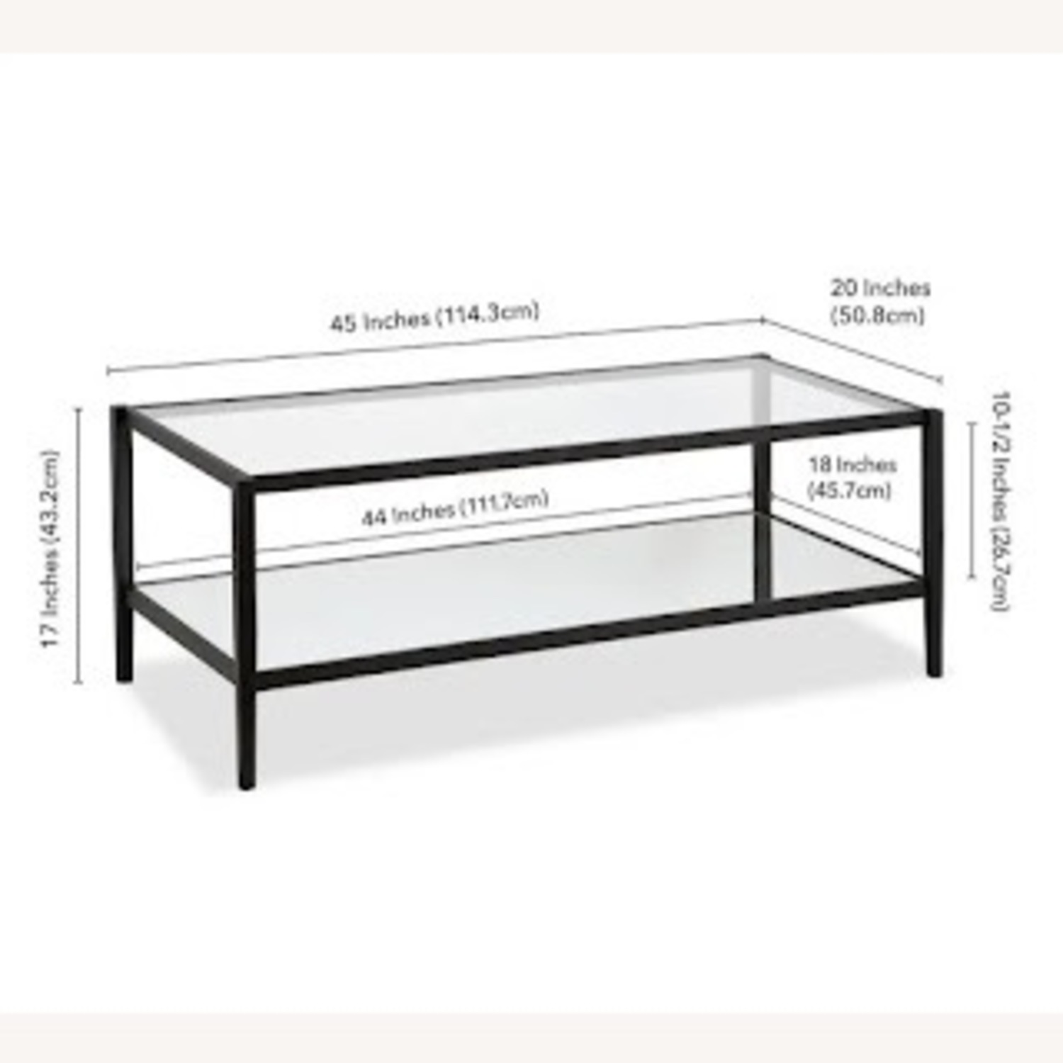 Amazon Hand Finished Blackened Steel Coffee Table  - image-2