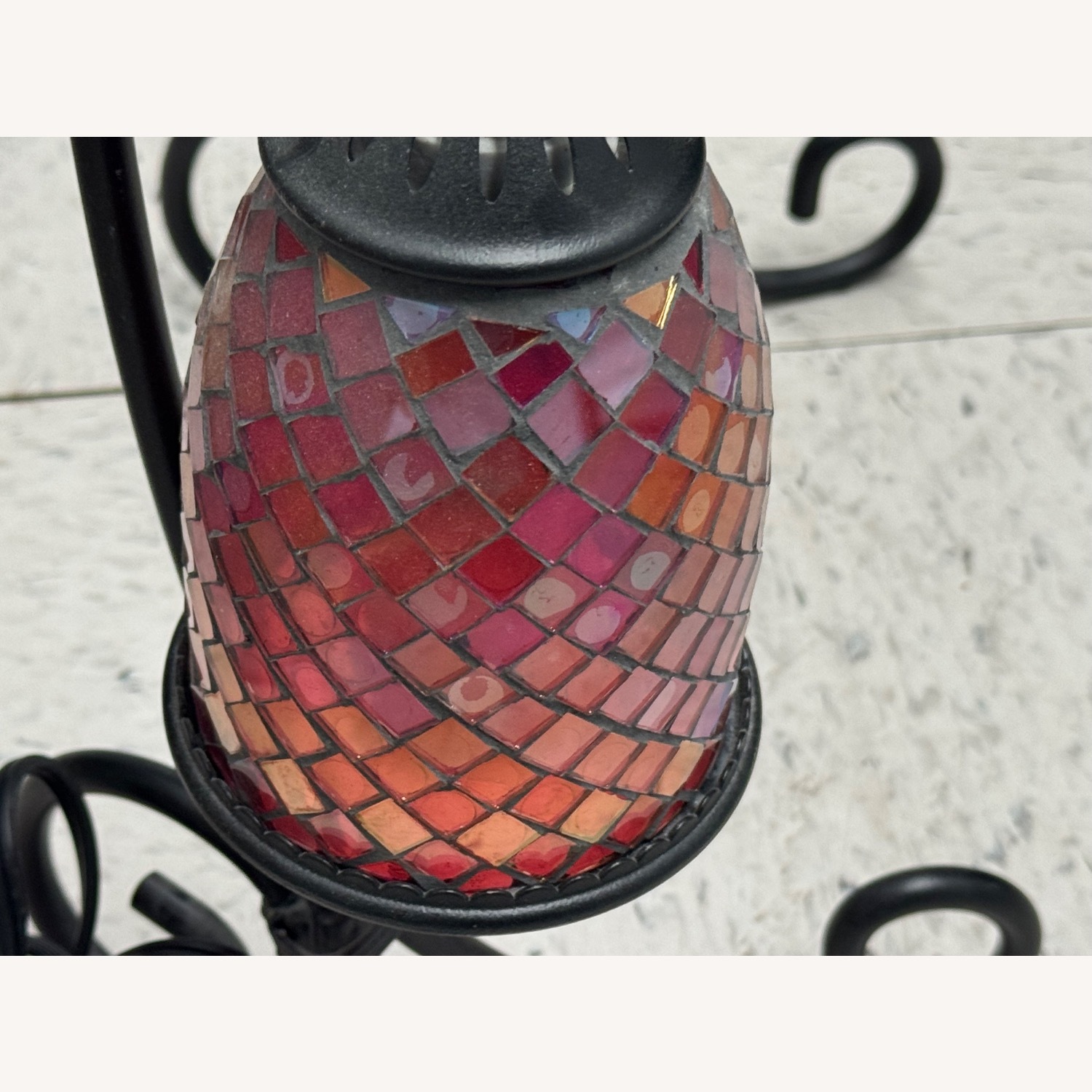 Mosaic Glass Lamp Set of 2 - image-4