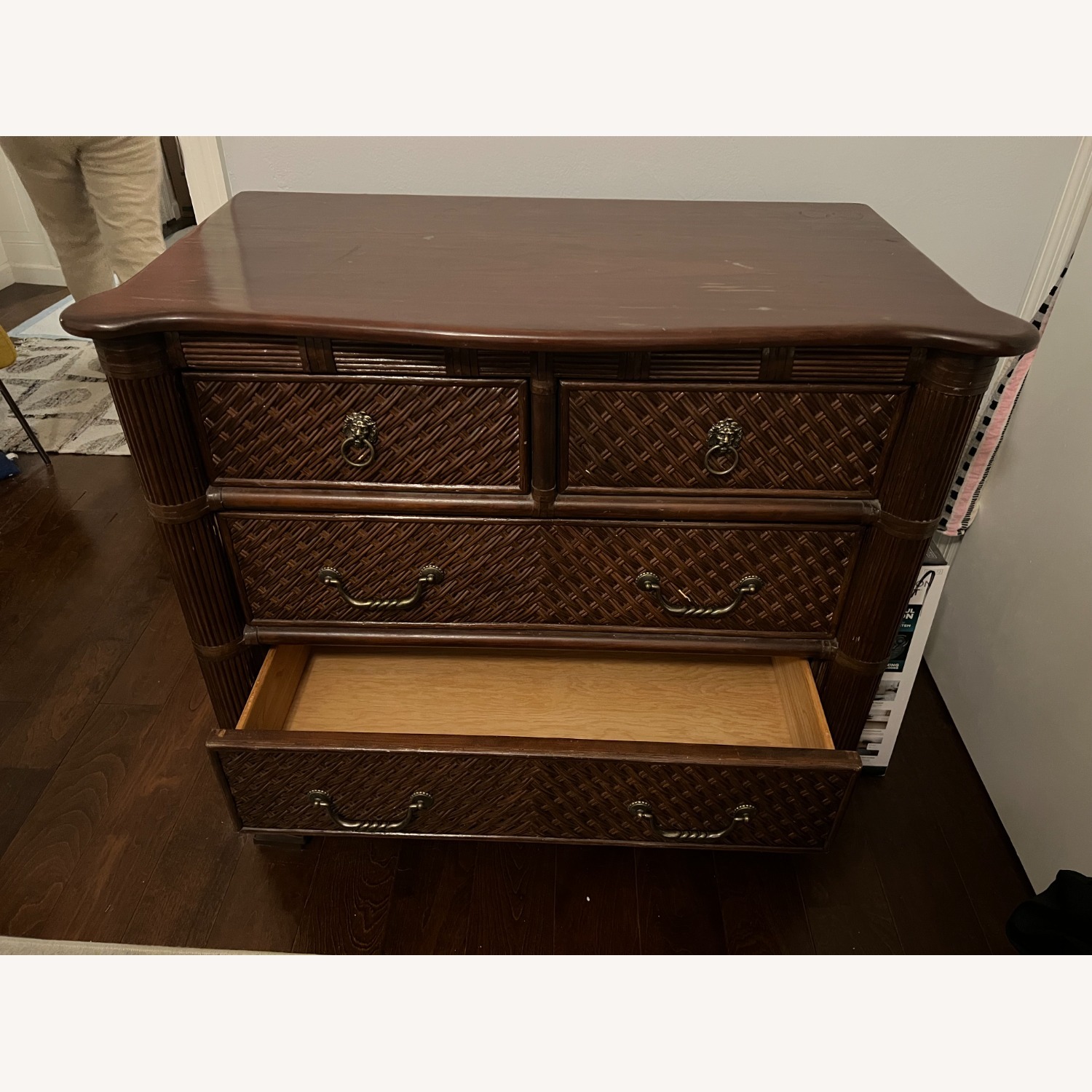 Custom 90s Solid Wood 4 Drawer Dresser - image-2