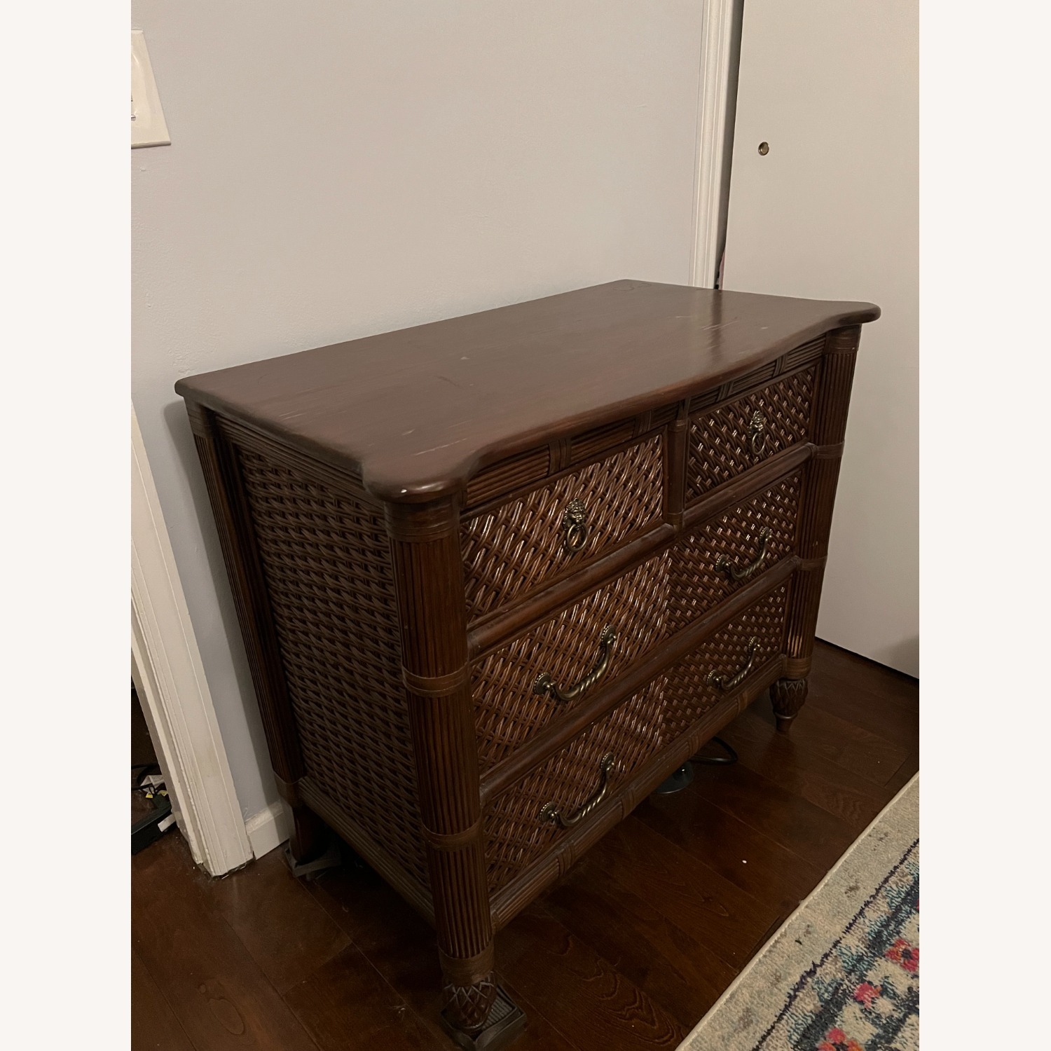 Custom 90s Solid Wood 4 Drawer Dresser - image-3