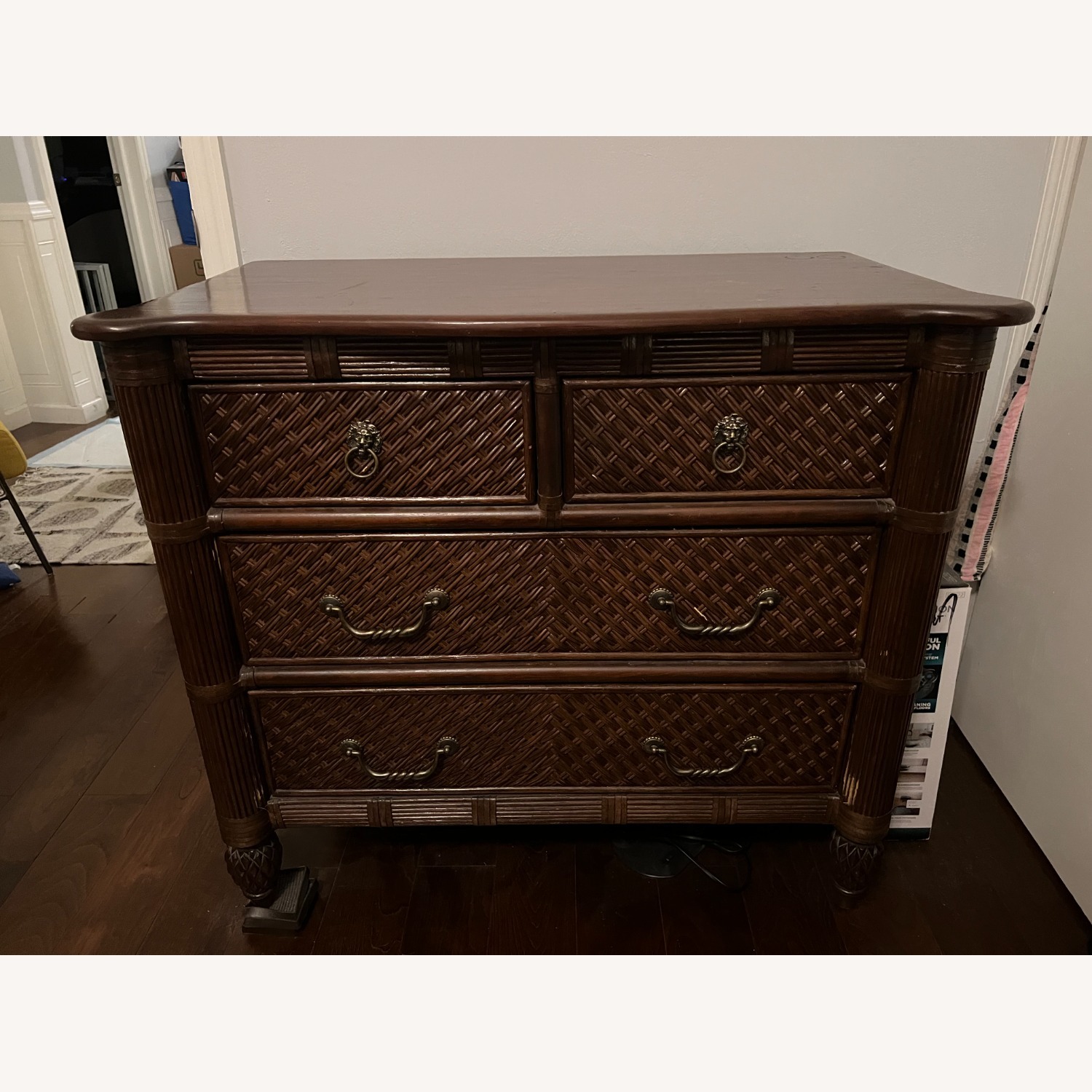 Custom 90s Solid Wood 4 Drawer Dresser - image-1