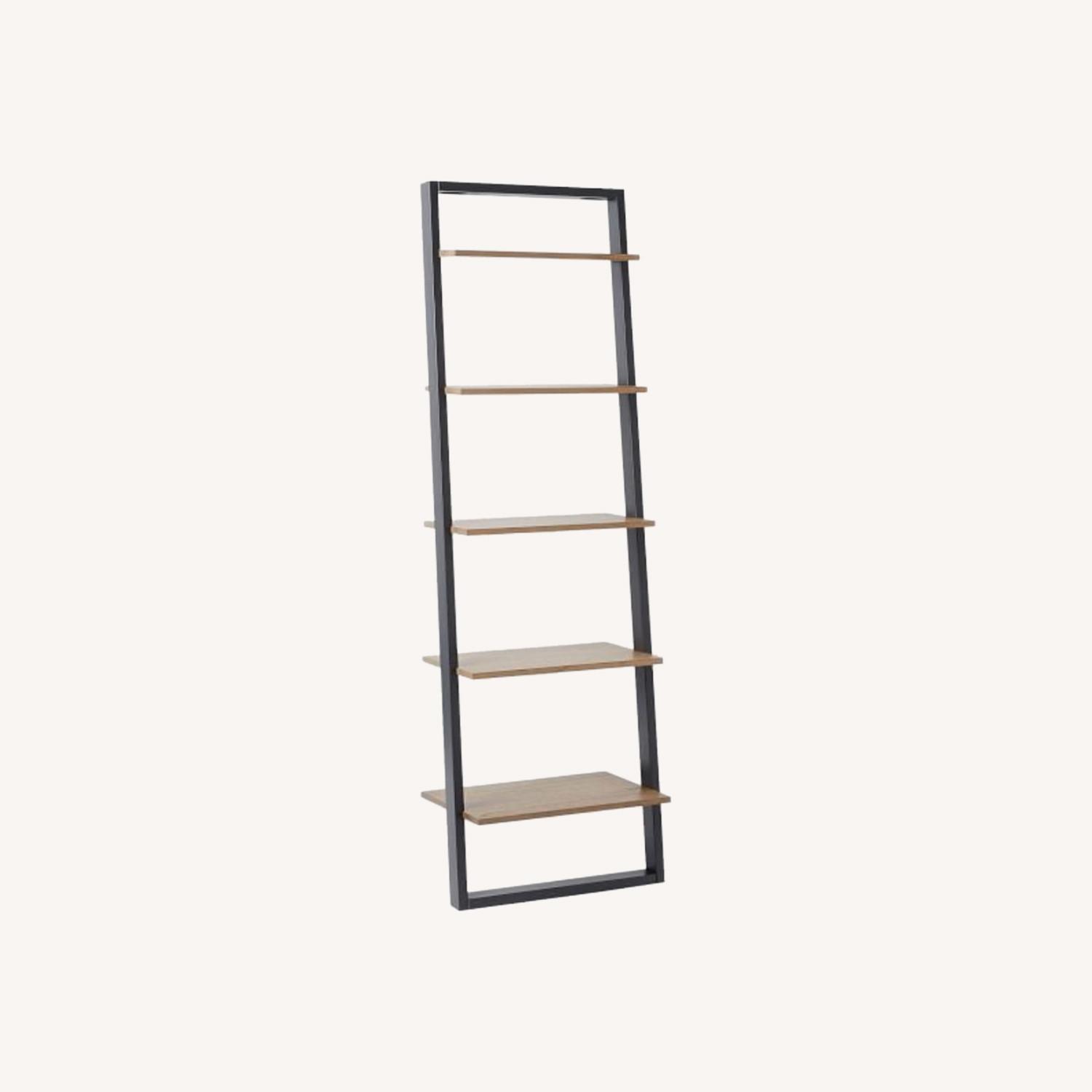 West Elm Ladder Shelving 2 Sand + Stone - image-0