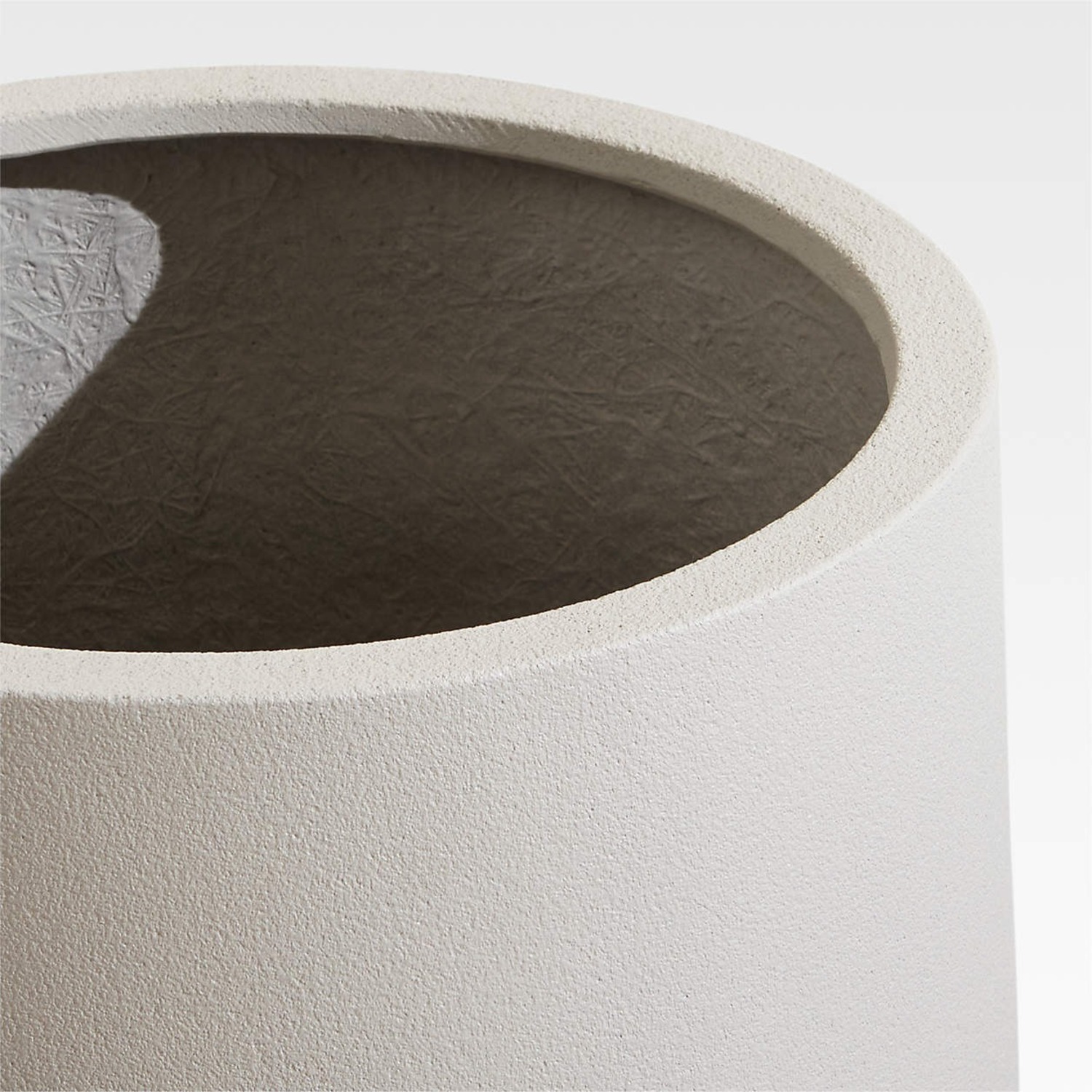 Crate & Barrel Saabira Taupe Planter - image-2