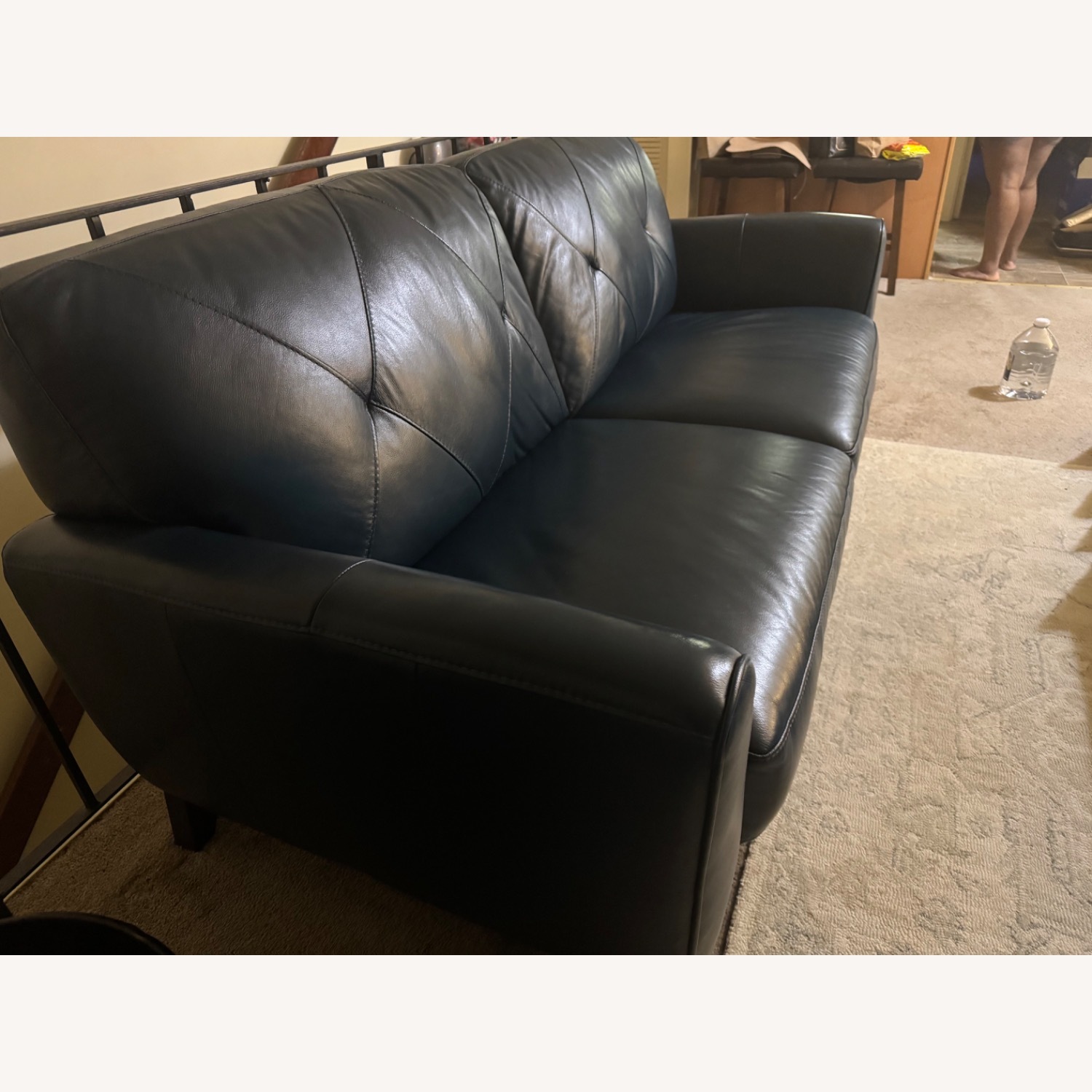 Miya 82” Tufted Leather Sofa - image-2