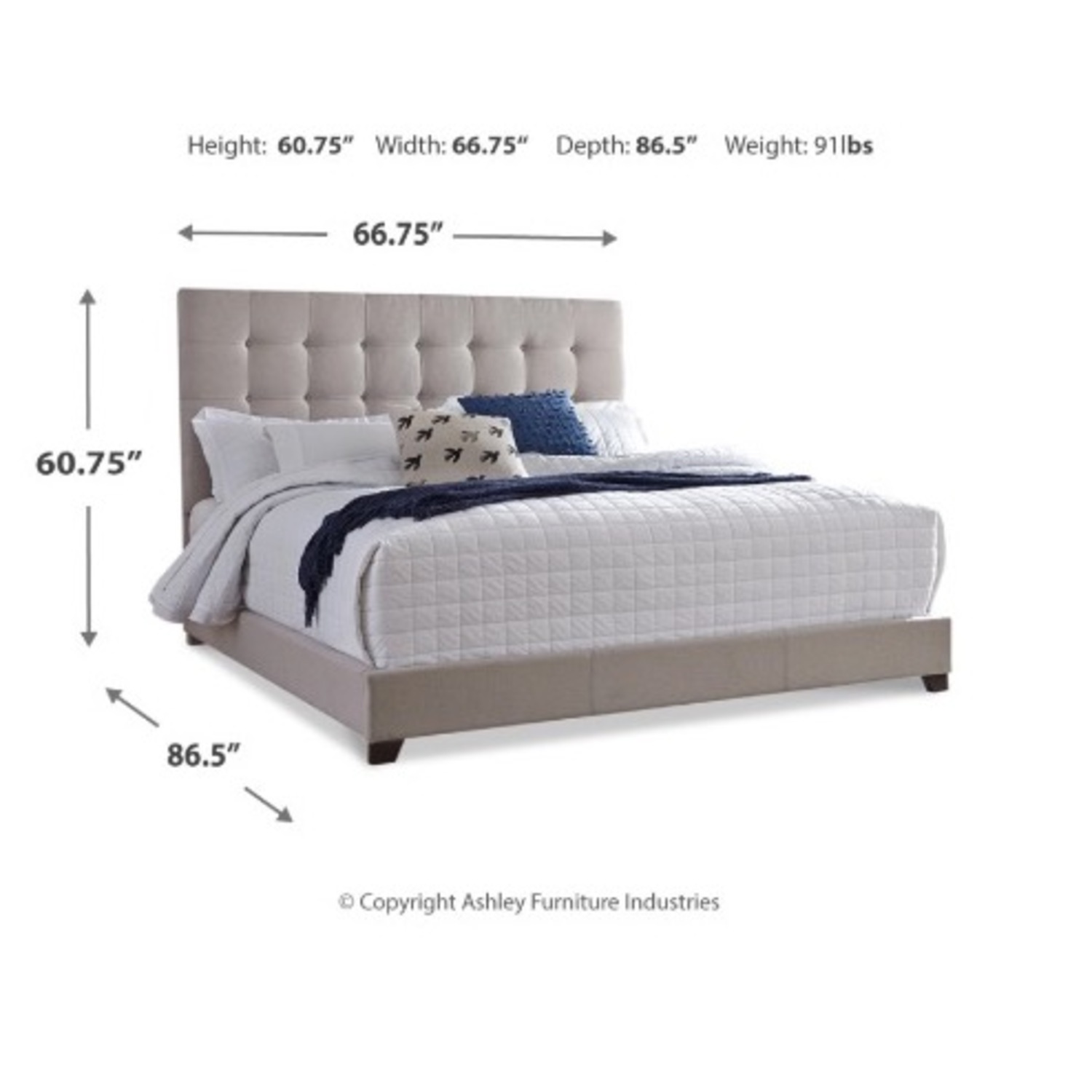 Ashley Furniture Dolante Queen Size Bed Frame - image-4
