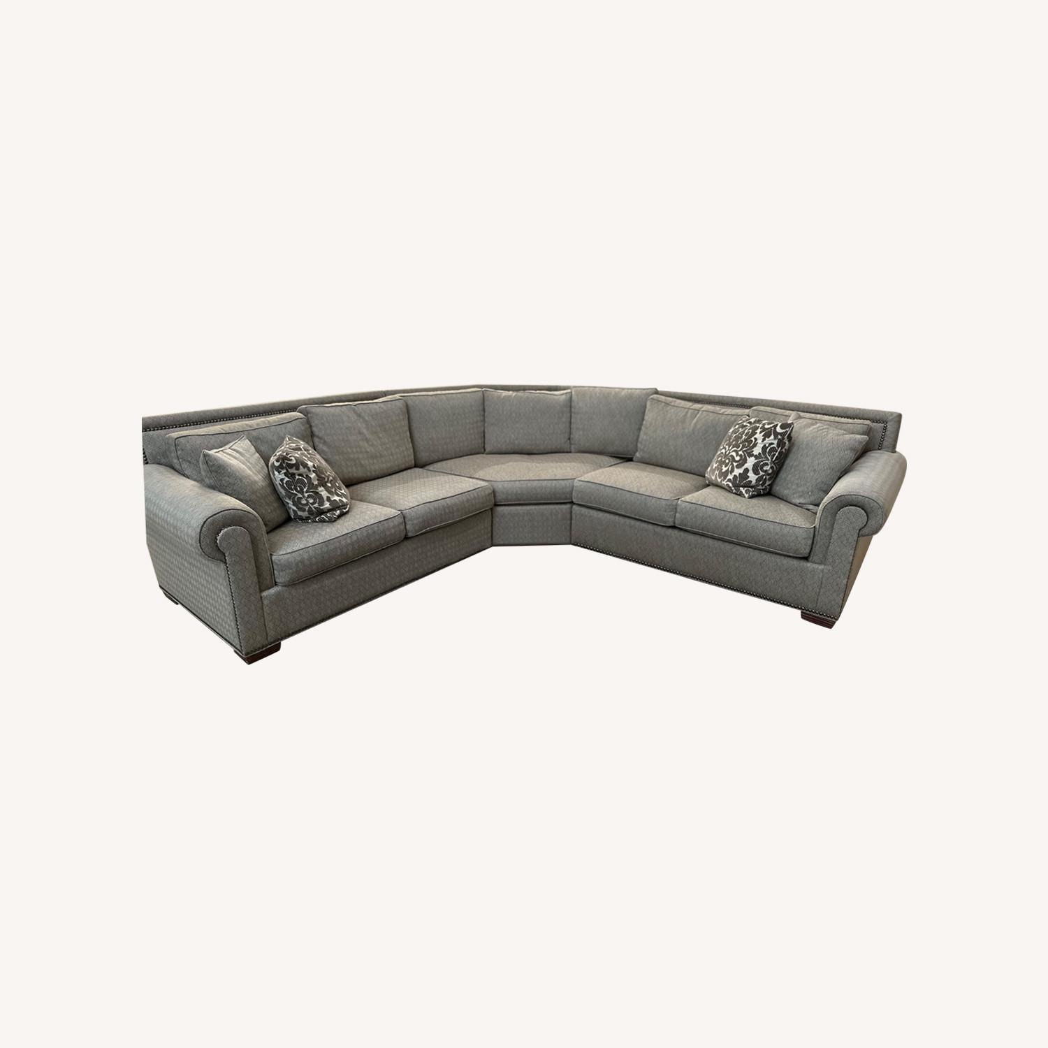 Thomasville Taupe 3 Piece Sectional - image-0