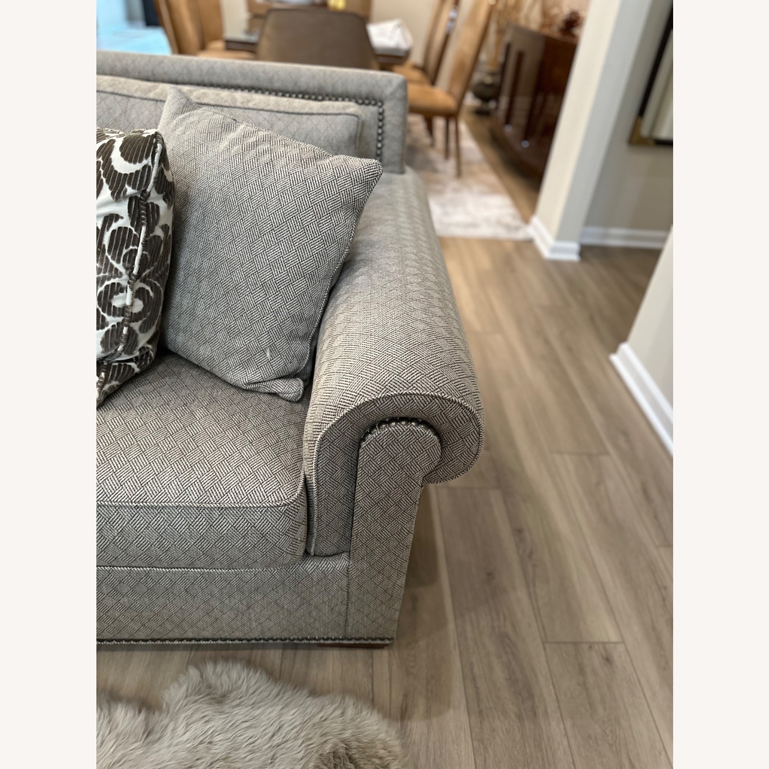 Thomasville Taupe 3 Piece Sectional - image-5