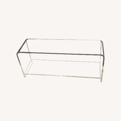 Used Chic Transparent Acrylic Table  for sale on AptDeco