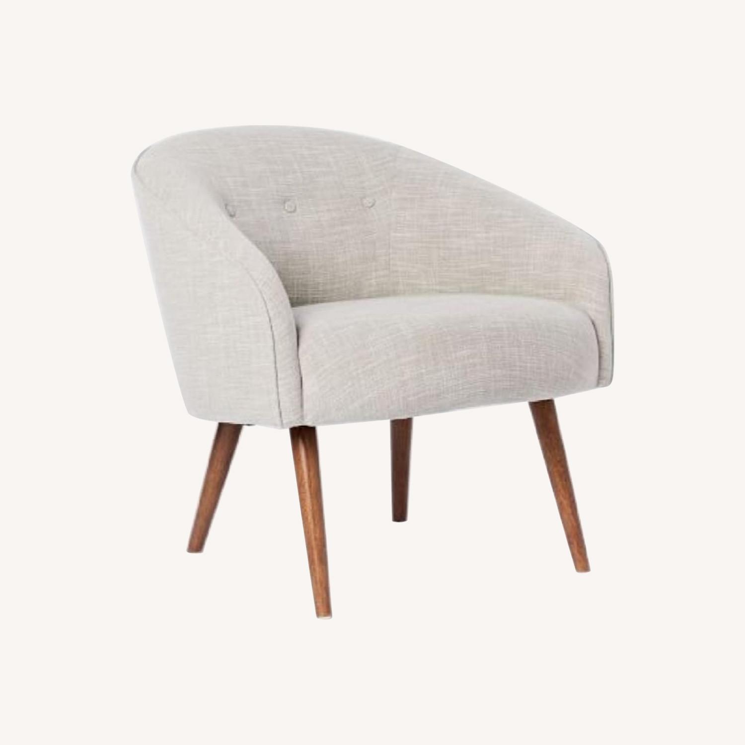 West Elm Eve Linen Chair - image-0