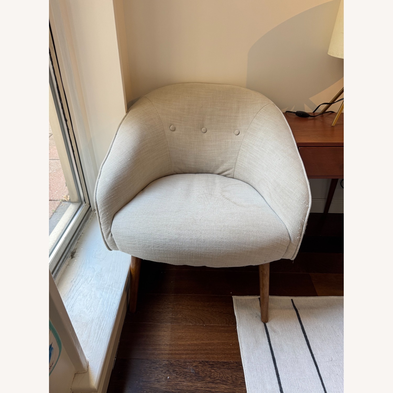 West Elm Eve Linen Chair - image-2