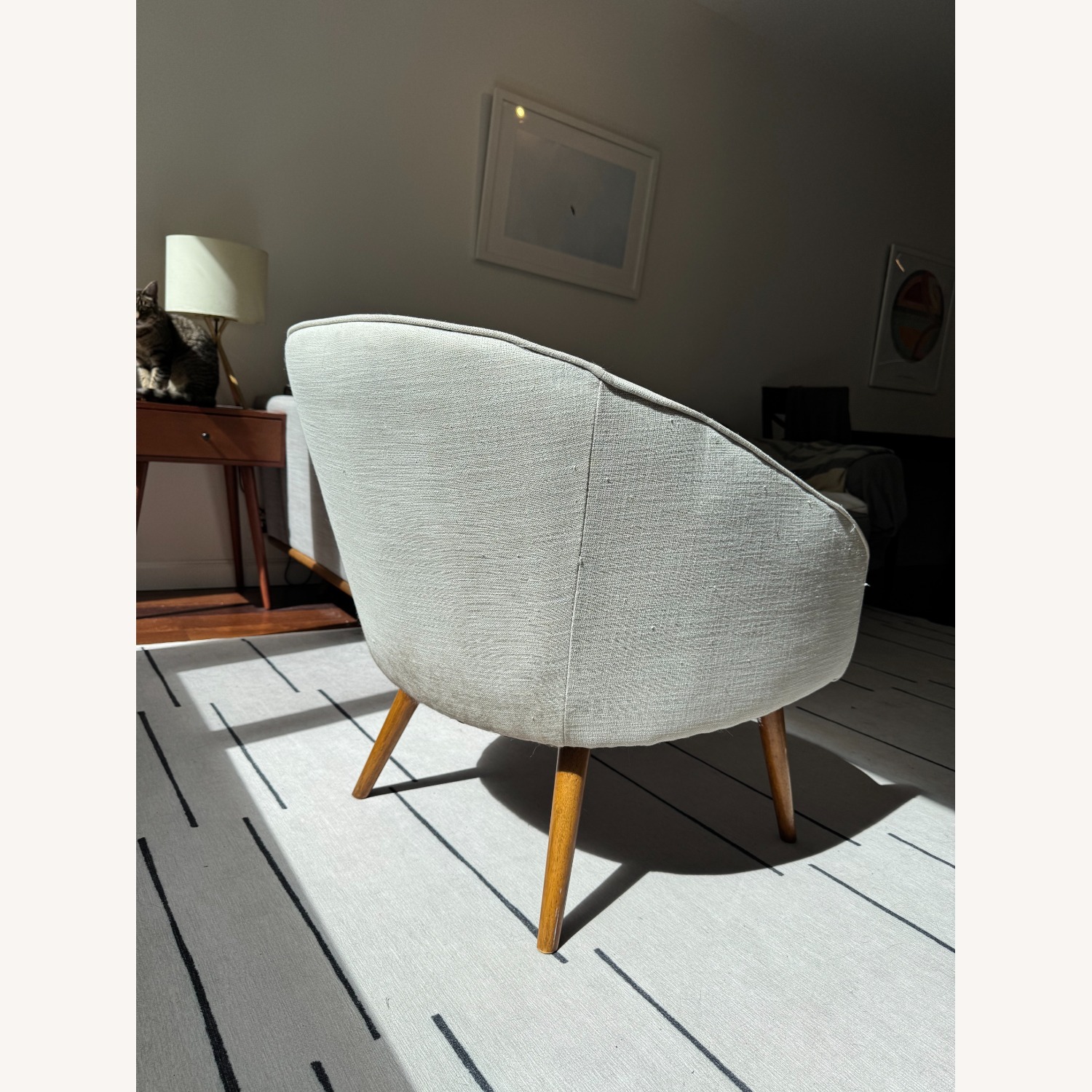 West Elm Eve Linen Chair - image-3