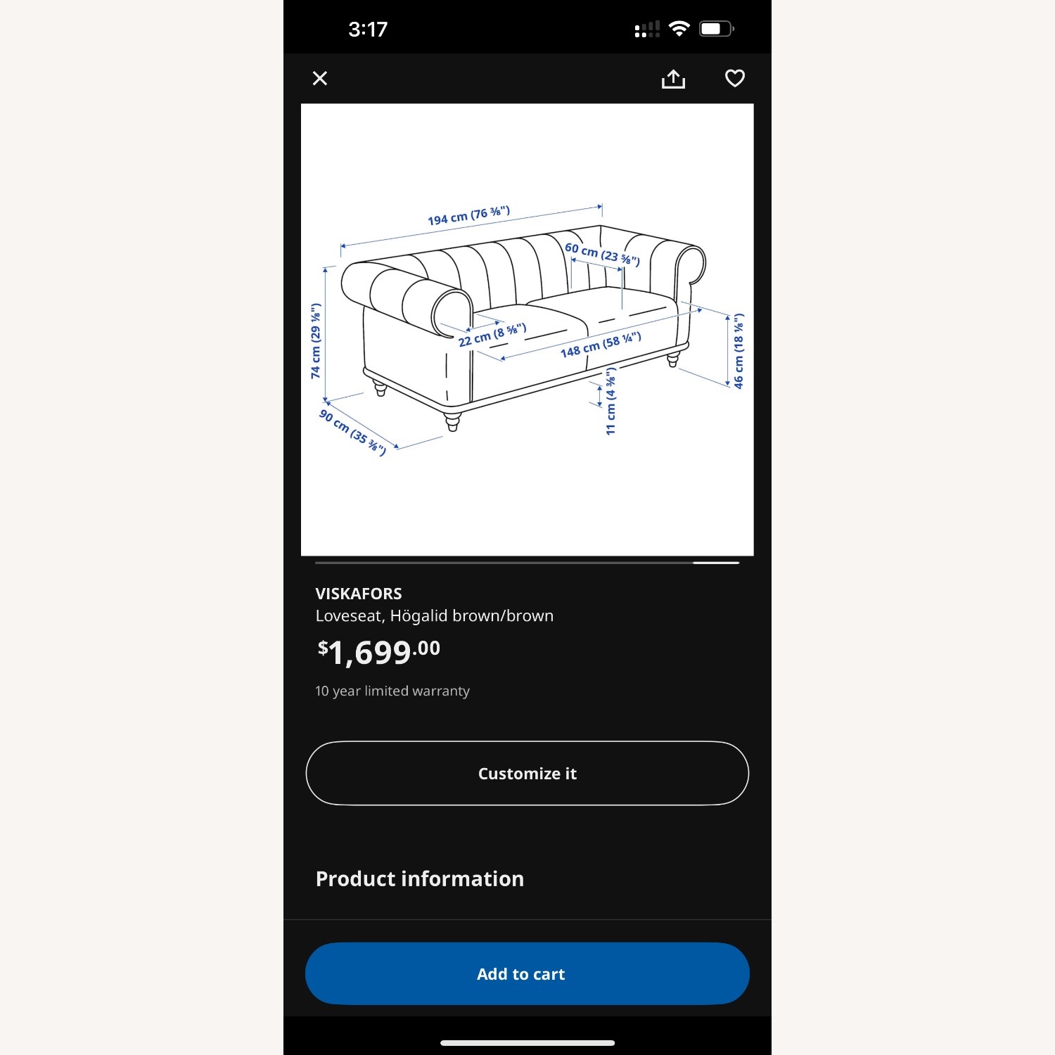 VISKAFORS Midtown West Silver Towers Sofa - image-6