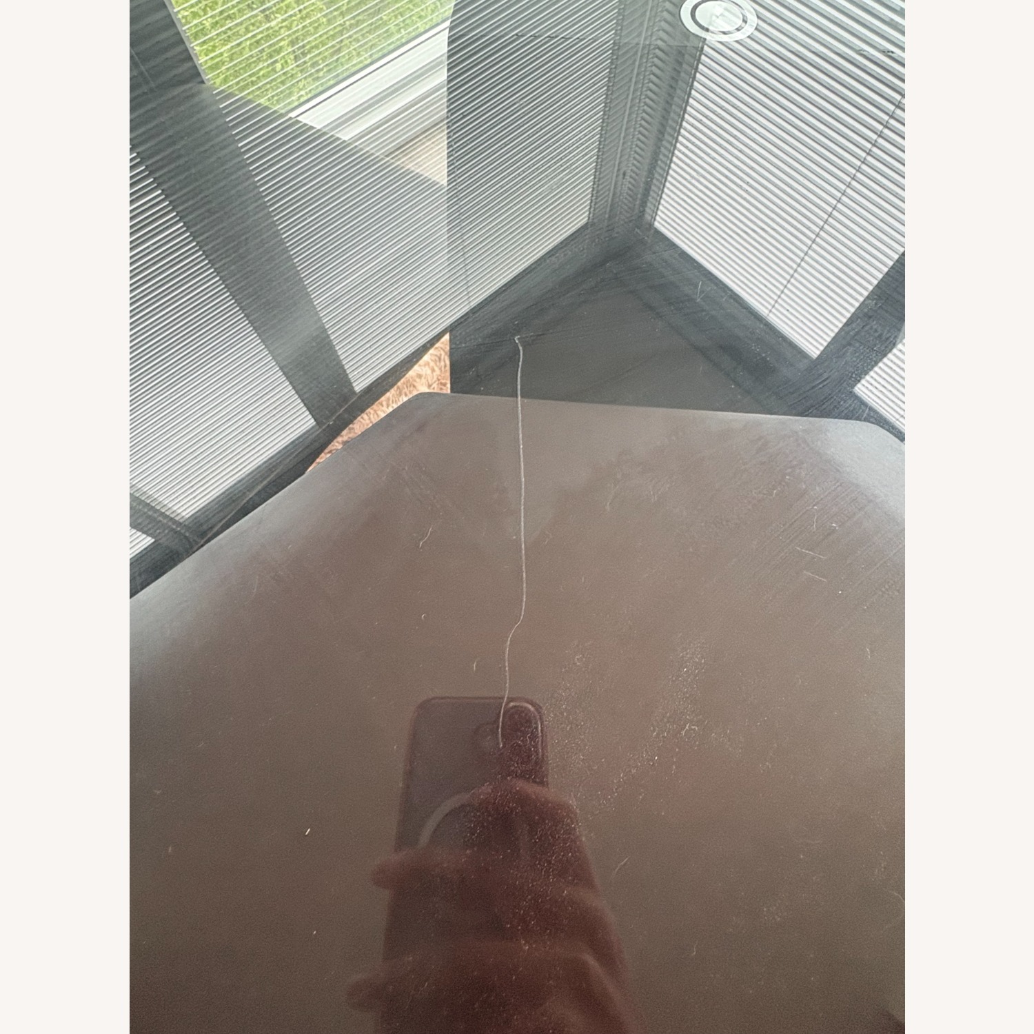 Dark Brown Wood Dining Set (4 Chairs) - image-2