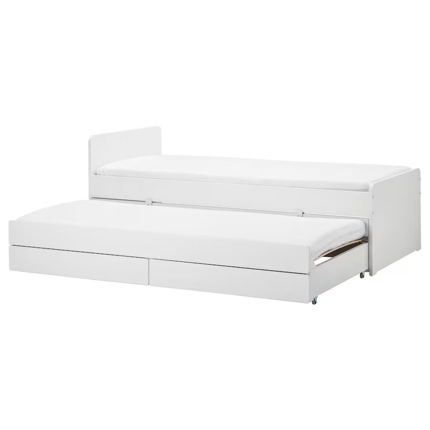 tt IKEA✴︎ラグ 200×300 SLÄKT Pull-out bed with storage, white - IKEA US