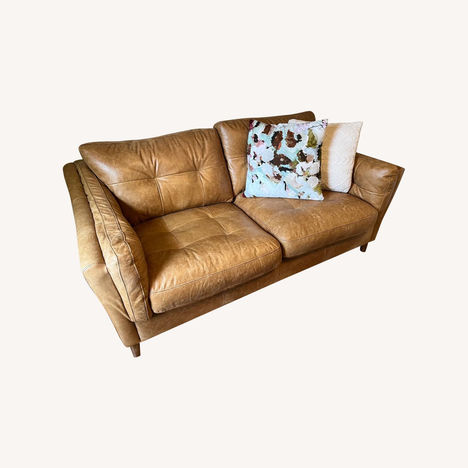 Midcentury Leather Sofa