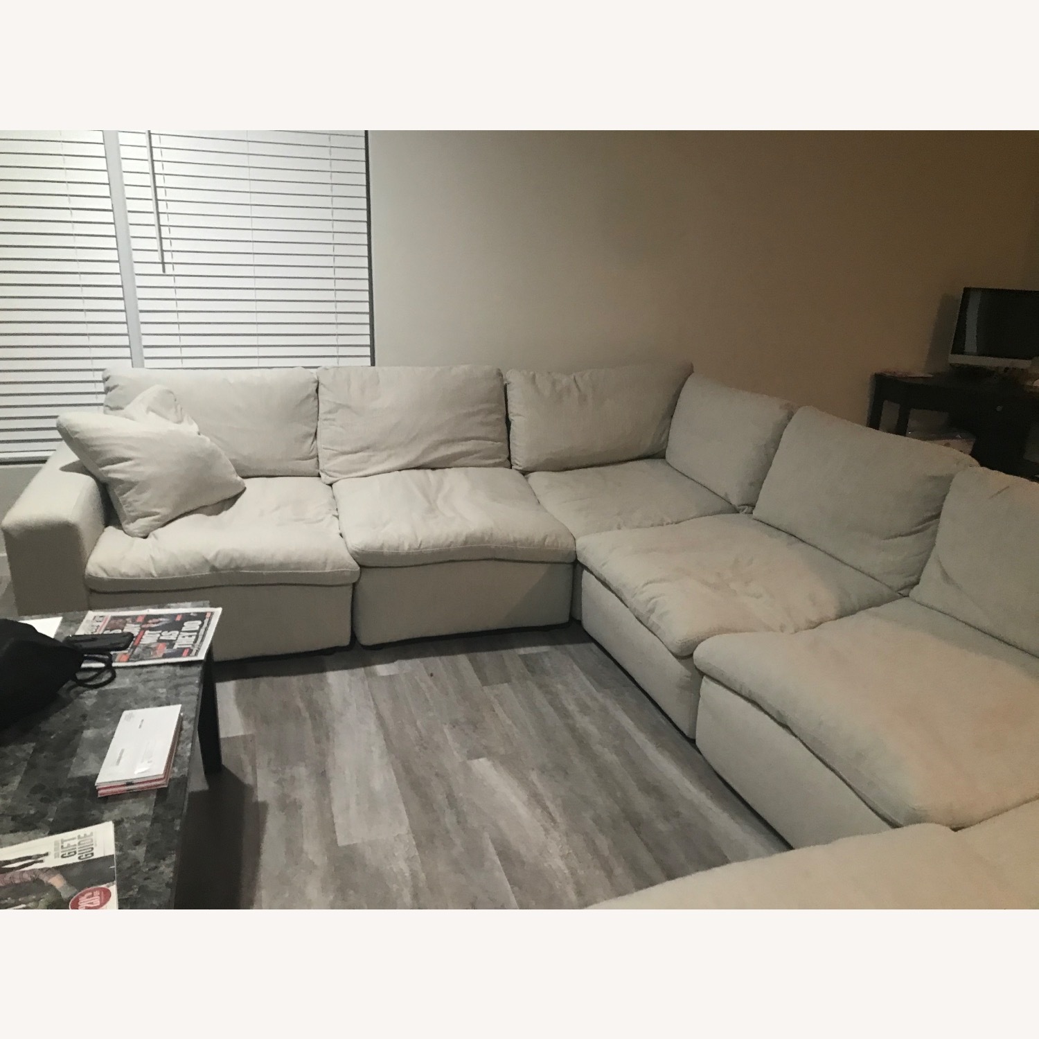 Montecito 6 pc Arm Chaise Sectional W Ottoman - image-2