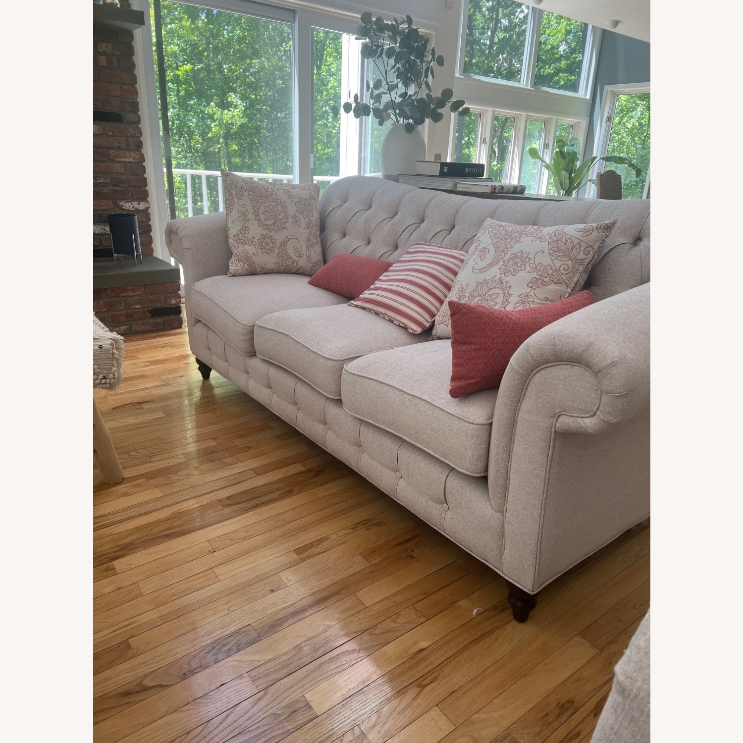 Raymour & Flanigan Light Gray Novella Sofa  - image-3