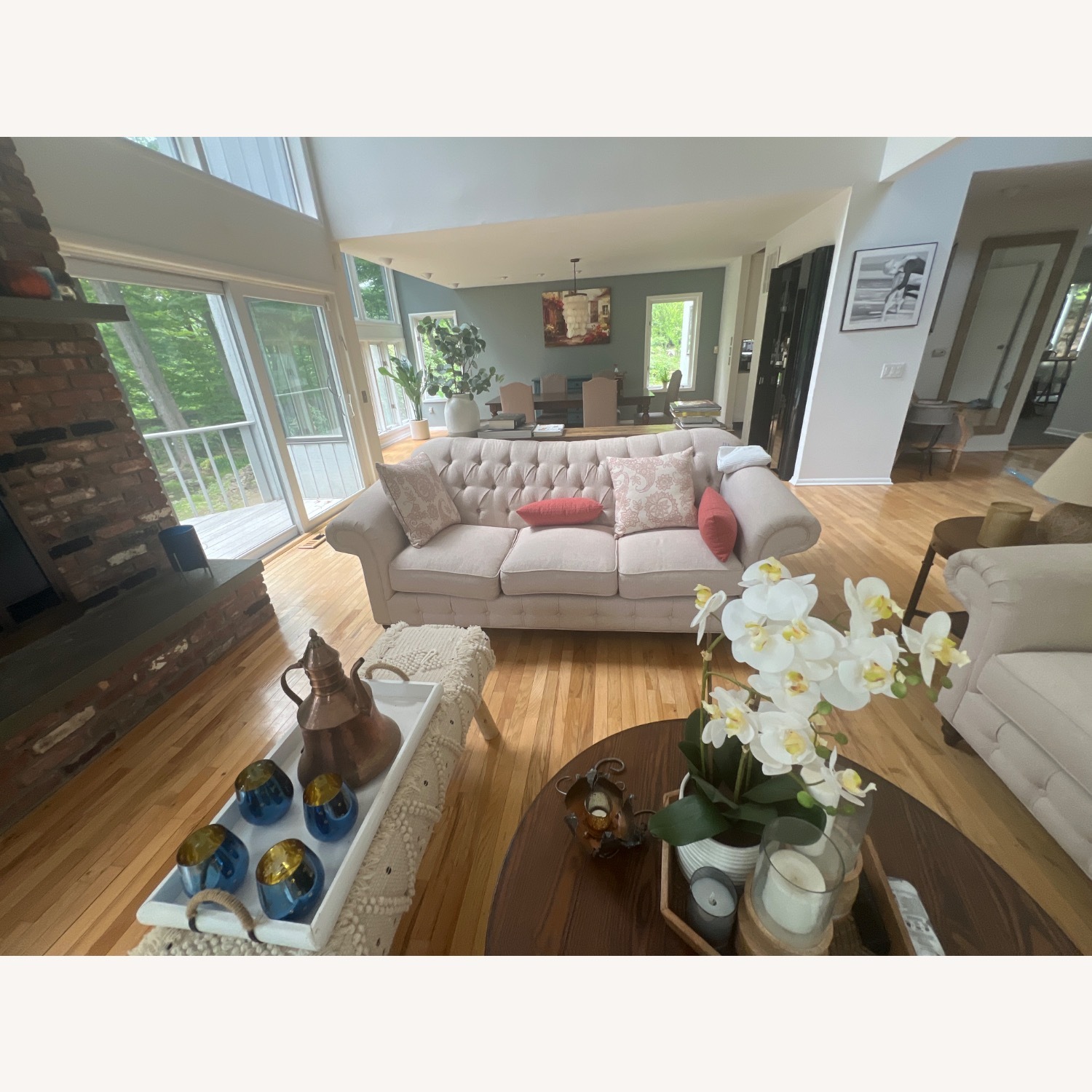 Raymour & Flanigan Light Gray Novella Sofa  - image-2