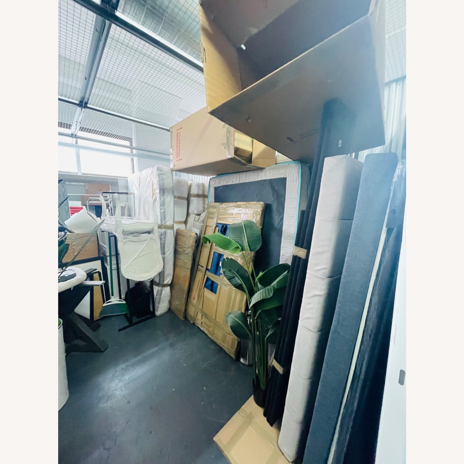 The Brick Beige Panel Tufted Queen Platform Bed - image-4