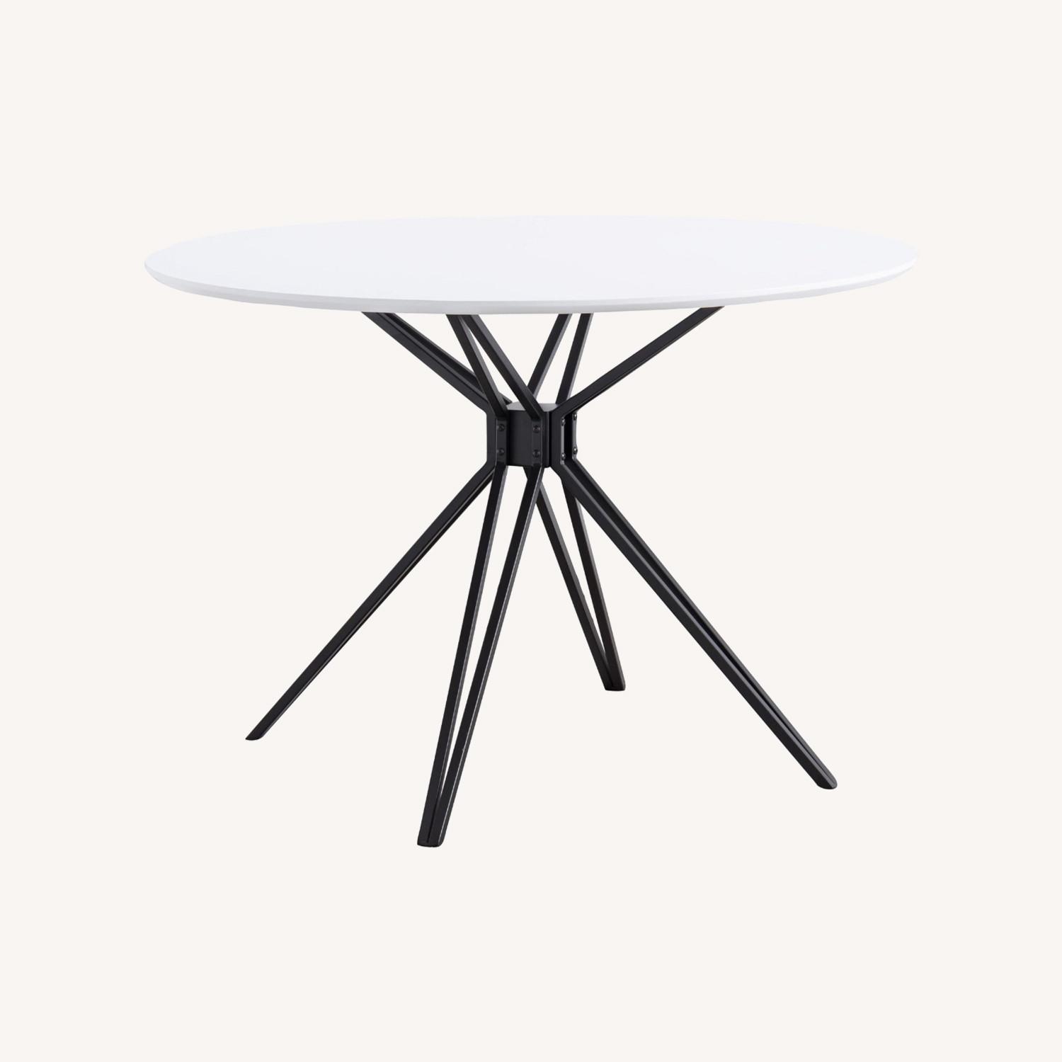 Silver Orchid Alan Midcentury Round Dining Table - image-0