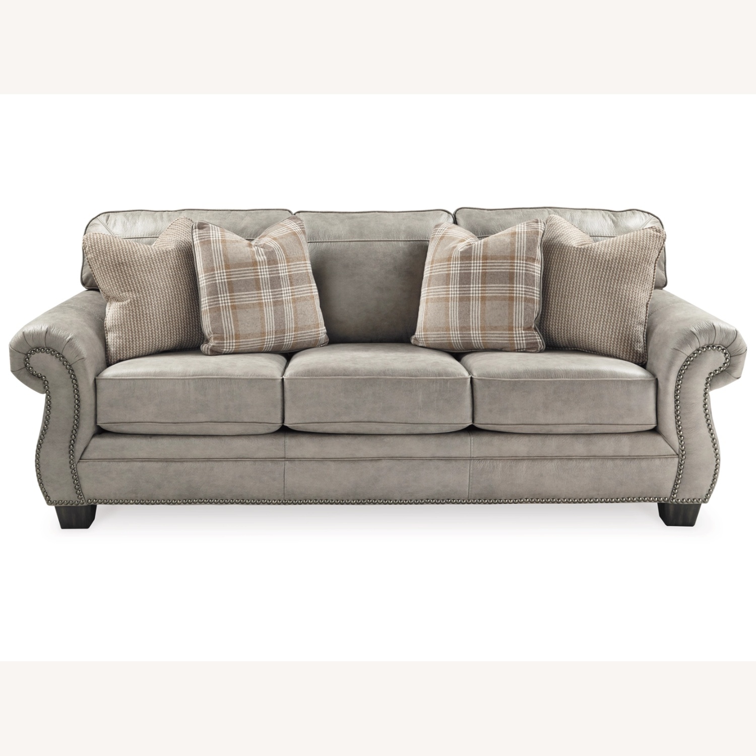 Ashley Furniture Olsberg Queen Leather Sleeper Sofa - image-4