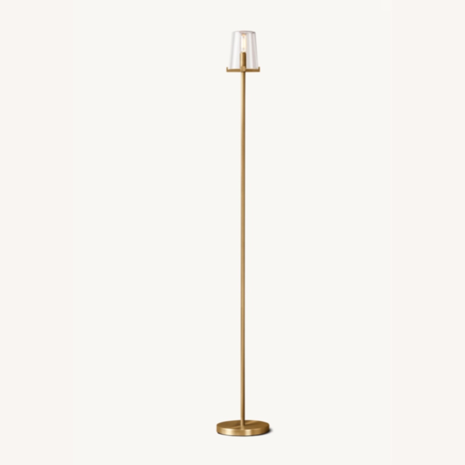 Restoration Hardware Pauillac Brass Floor Lamp - image-0