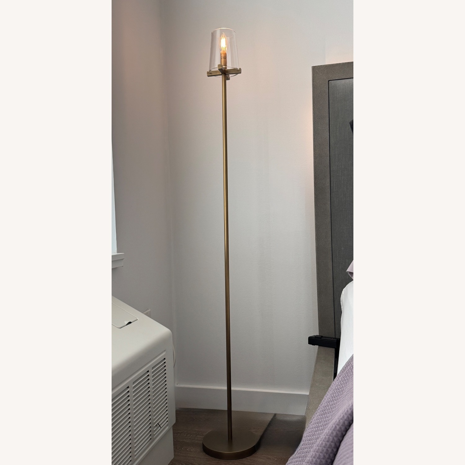 Restoration Hardware Pauillac Brass Floor Lamp - image-1