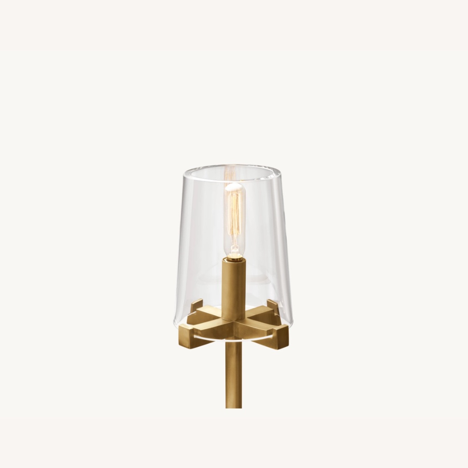 Restoration Hardware Pauillac Brass Floor Lamp - image-2