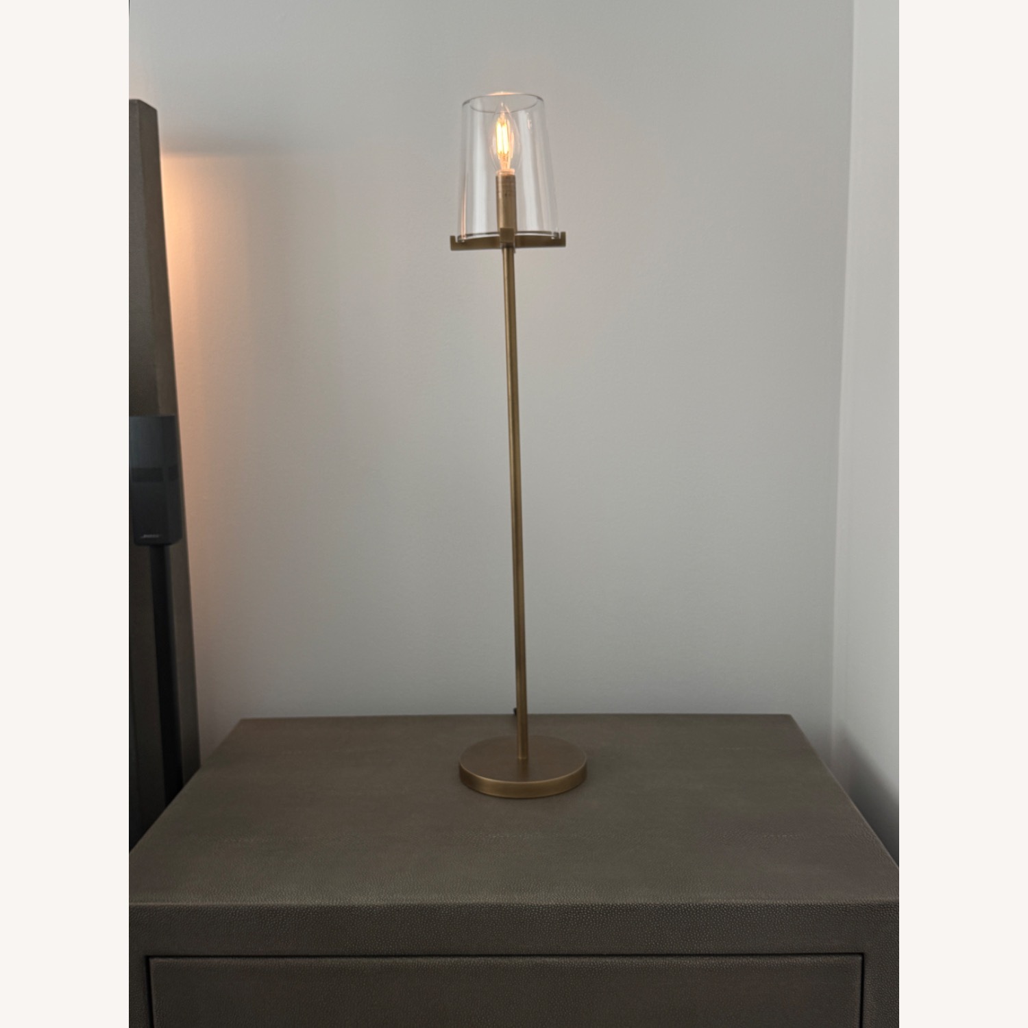 Restoration Hardware Pauillac Modern Brass Table Lamp - image-0