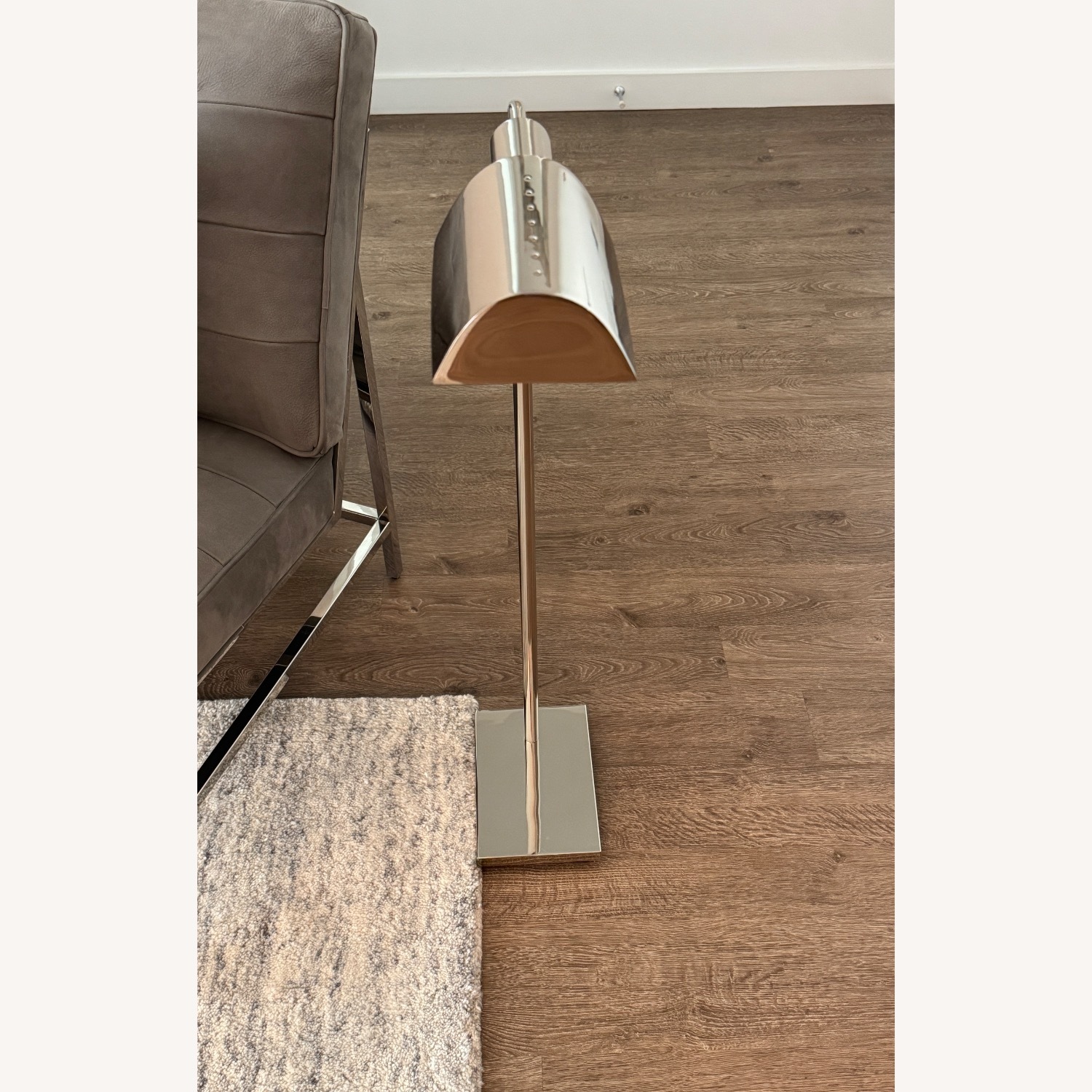 Restoration Hardware Norris Task Floor Lamp Nickel - image-3