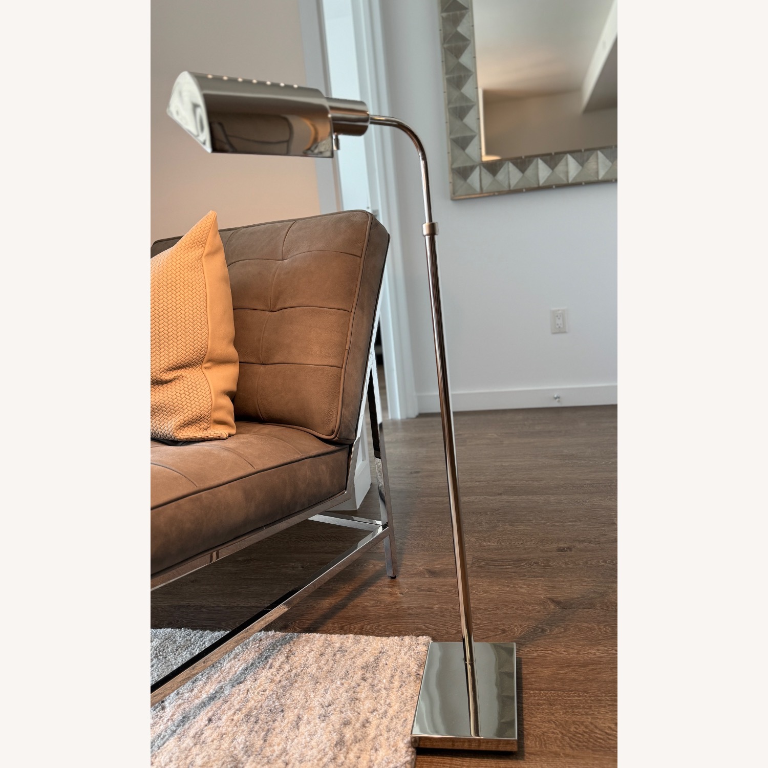 Restoration Hardware Norris Task Floor Lamp Nickel - image-2