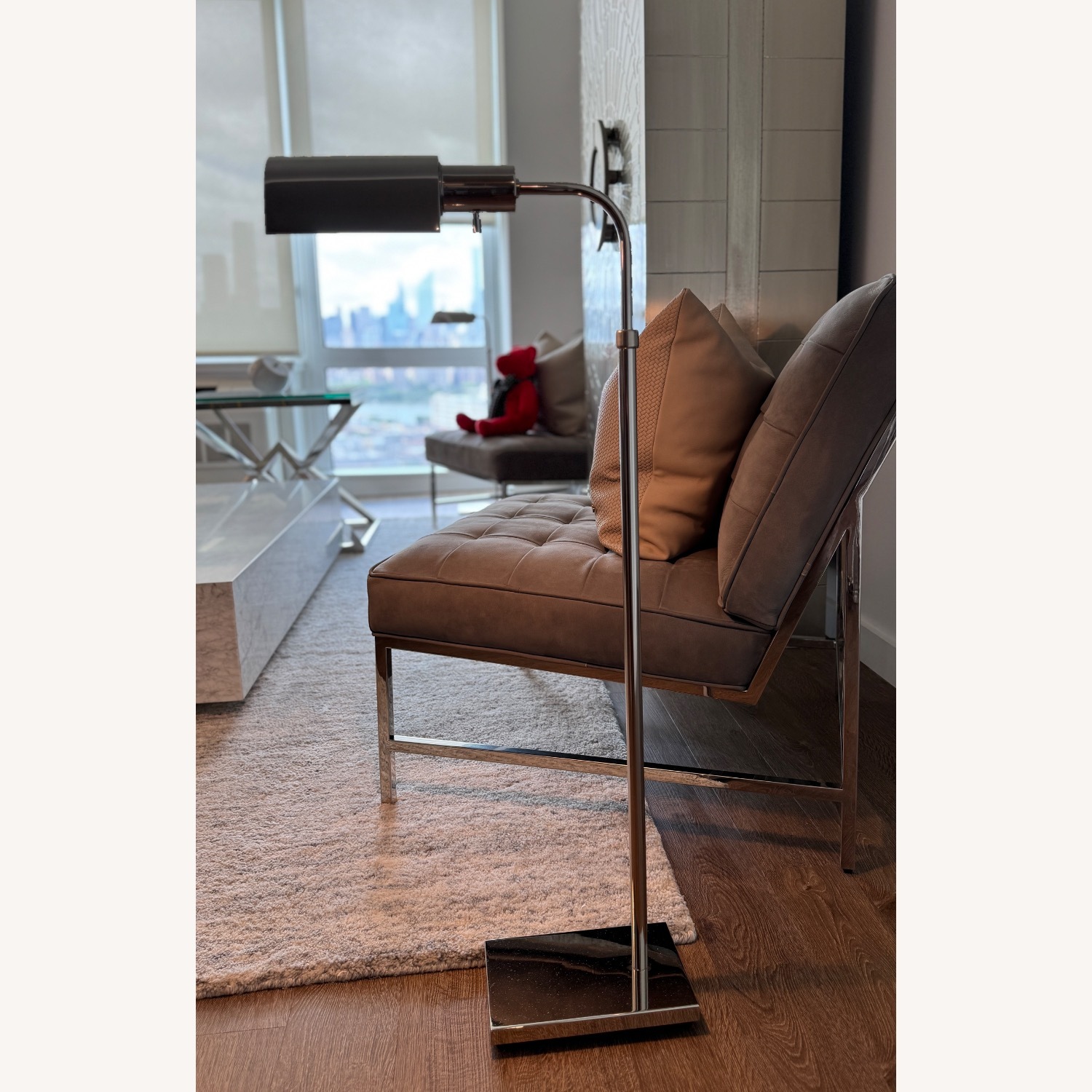Restoration Hardware Norris Task Floor Lamp Nickel - image-1
