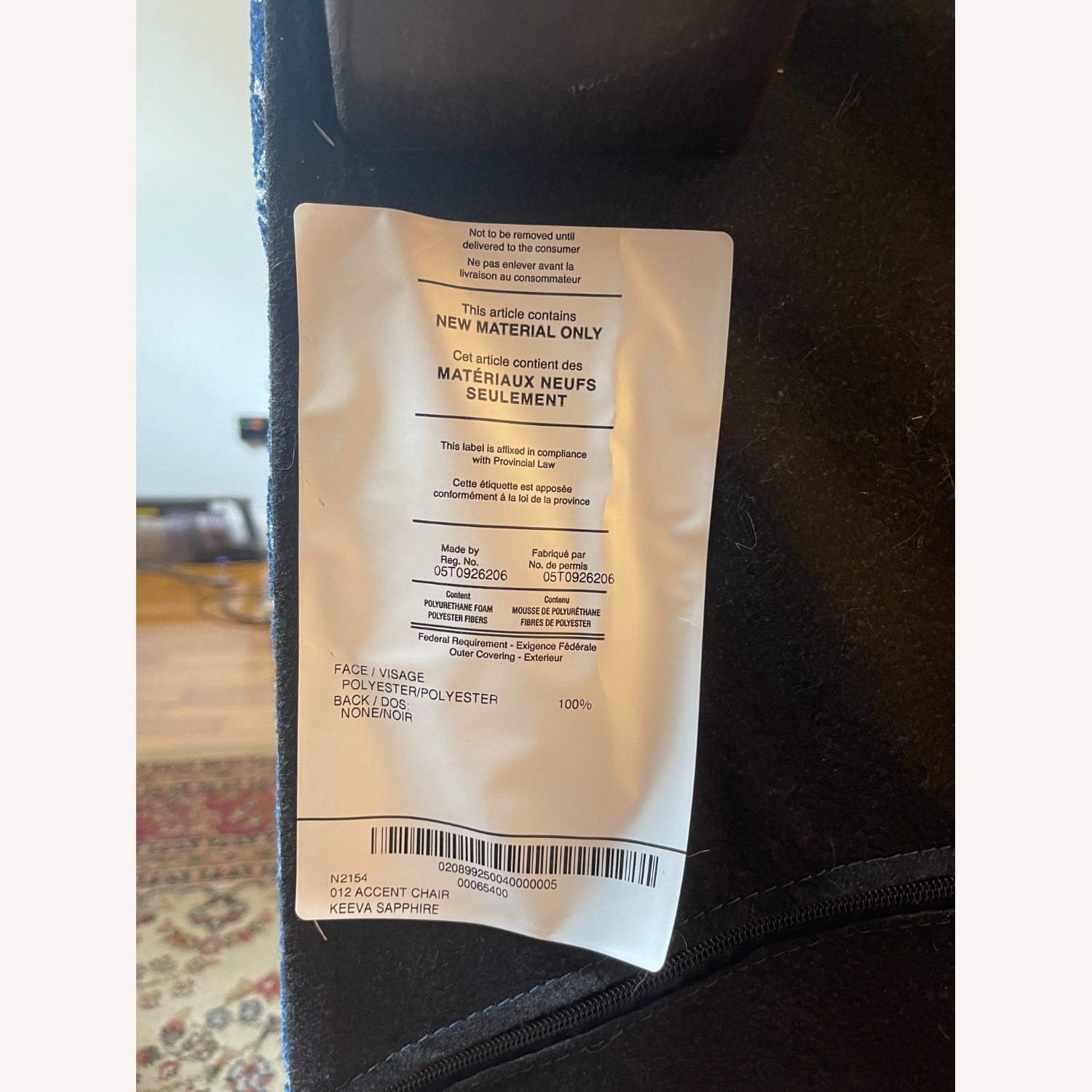 Keeva Sapphire Accent Chair - image-7