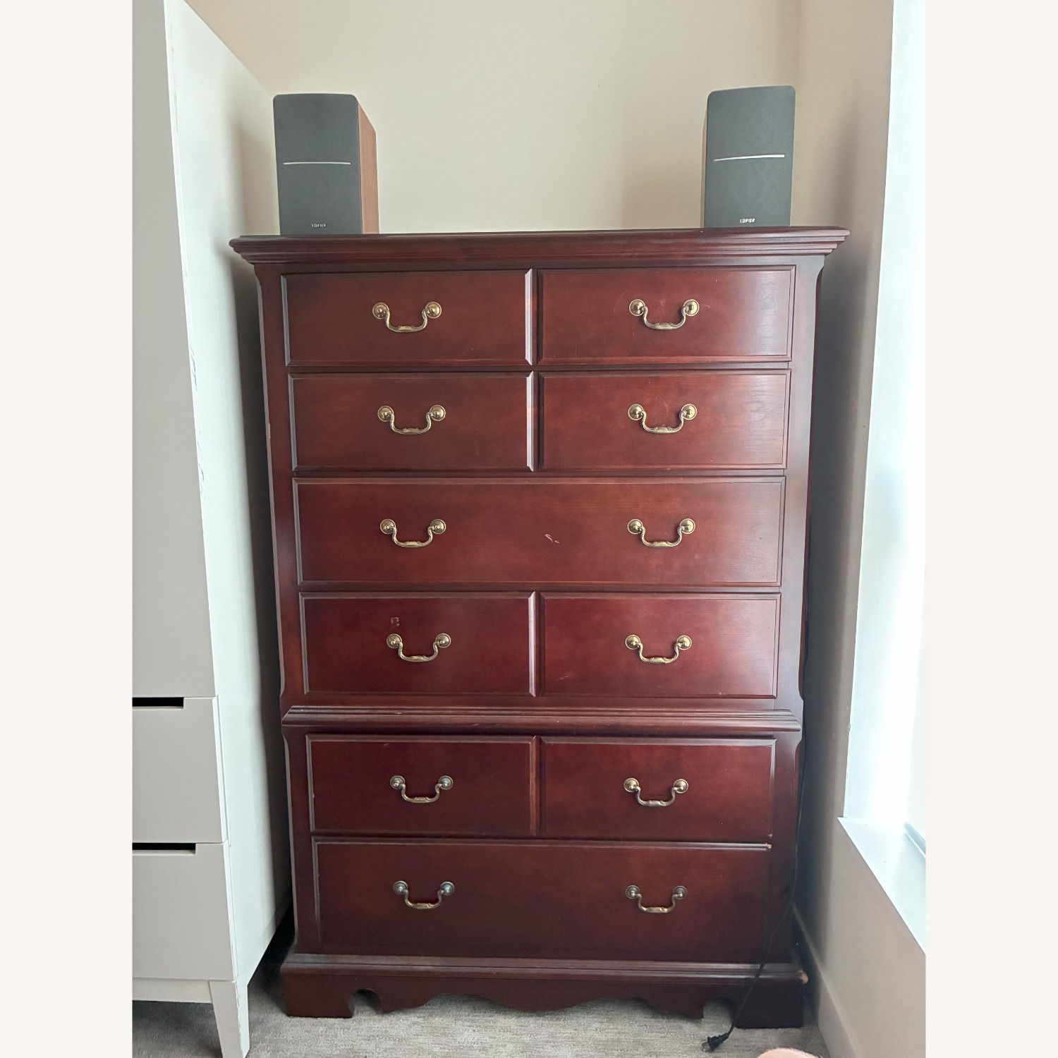 Dark Brown Wooden Dresser - image-1