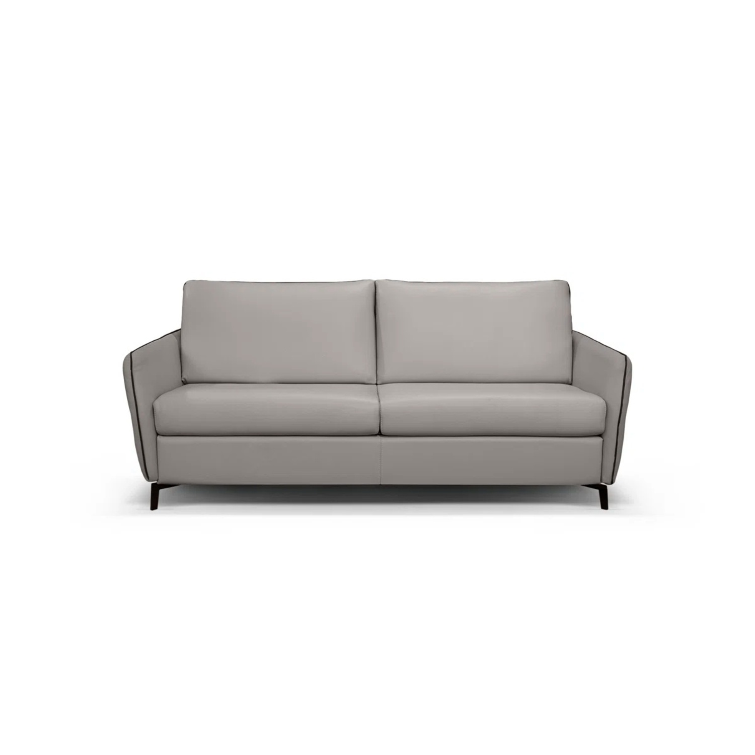 Wayfair Bemidji White Leather Queen Sleeper Sofa - image-0