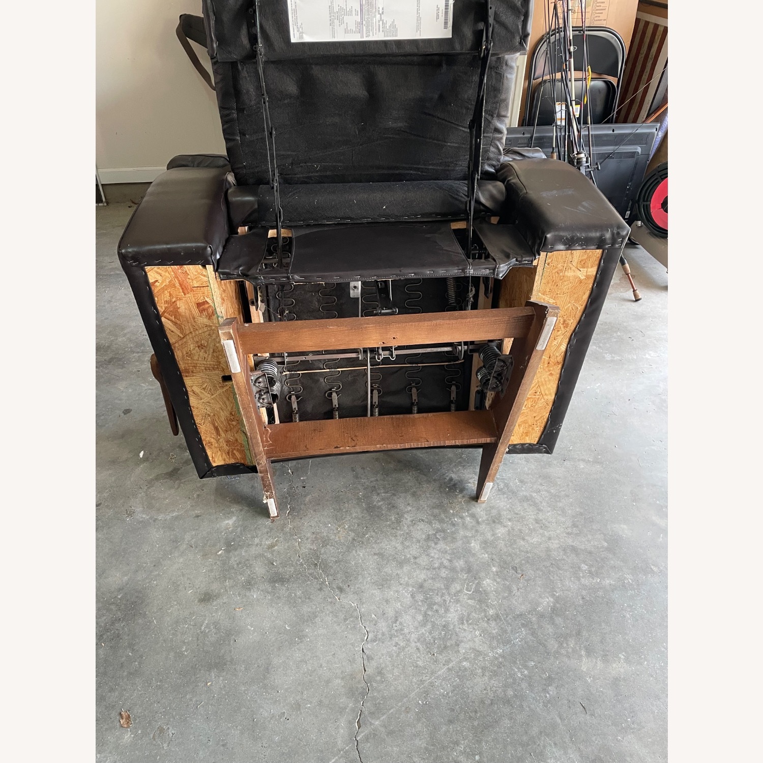 La-Z-Boy brown leather B&T Recliner/Rocker - image-6