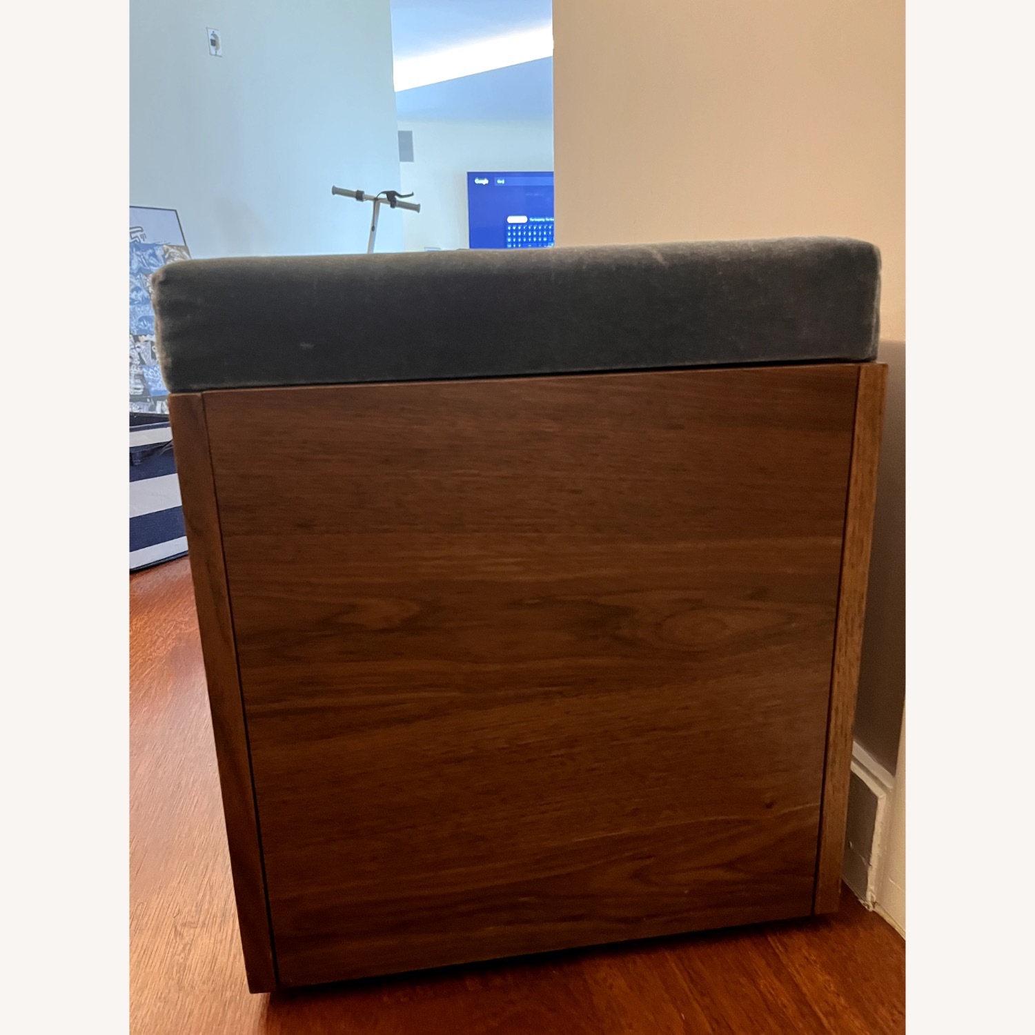 West Elm Storage Bench with Cushion Top - image-2