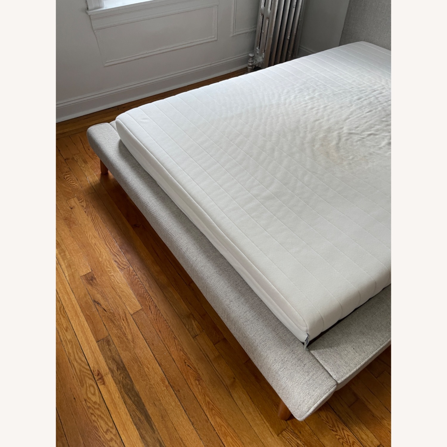 West Elm Haven Platform Bed with Wood Legs - image-7