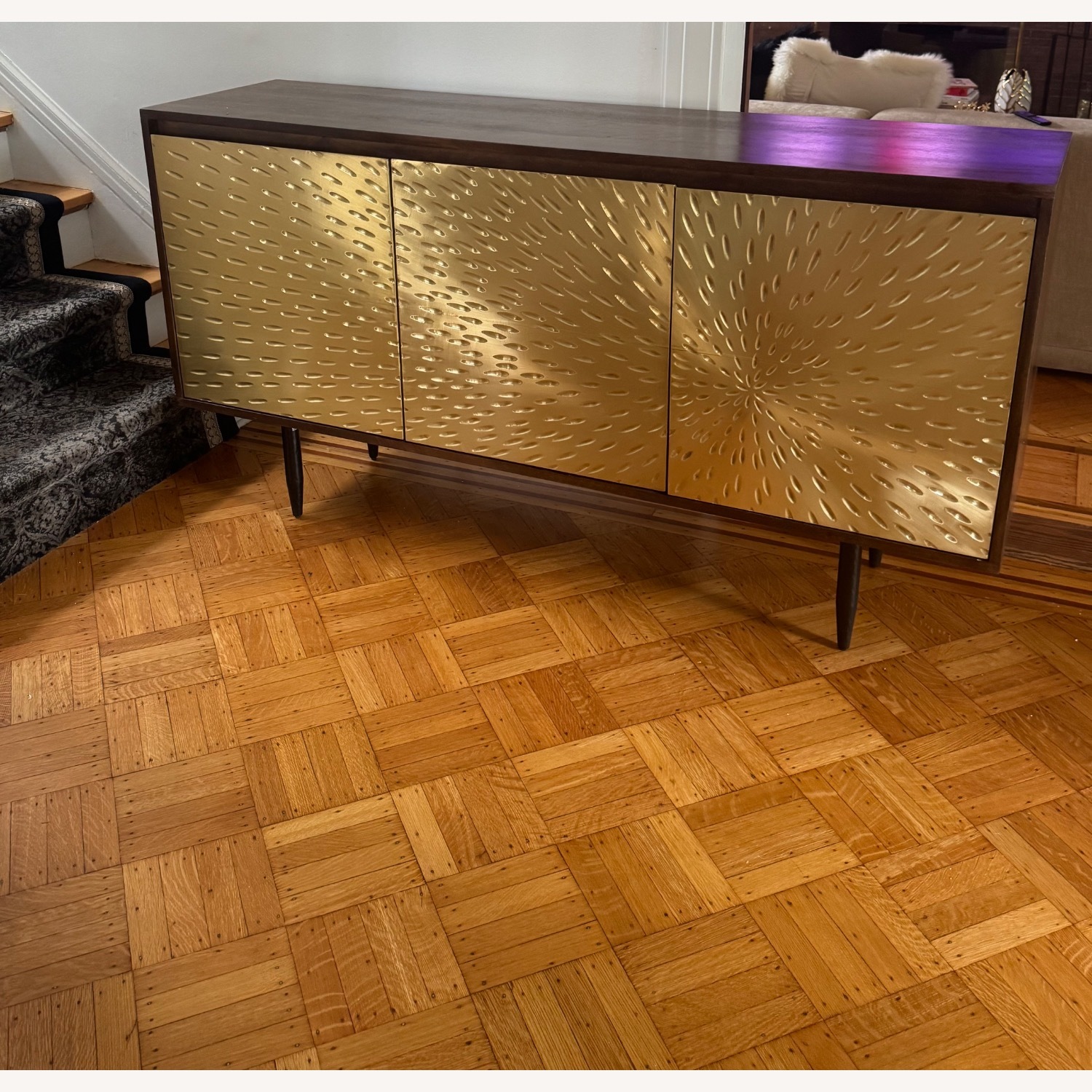 Safavieh Eleni Gold and Solid Wood Sideboard - image-1