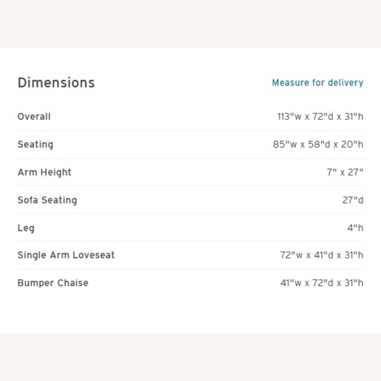 Joybird Miller Sectional in Irish Cream - image-7