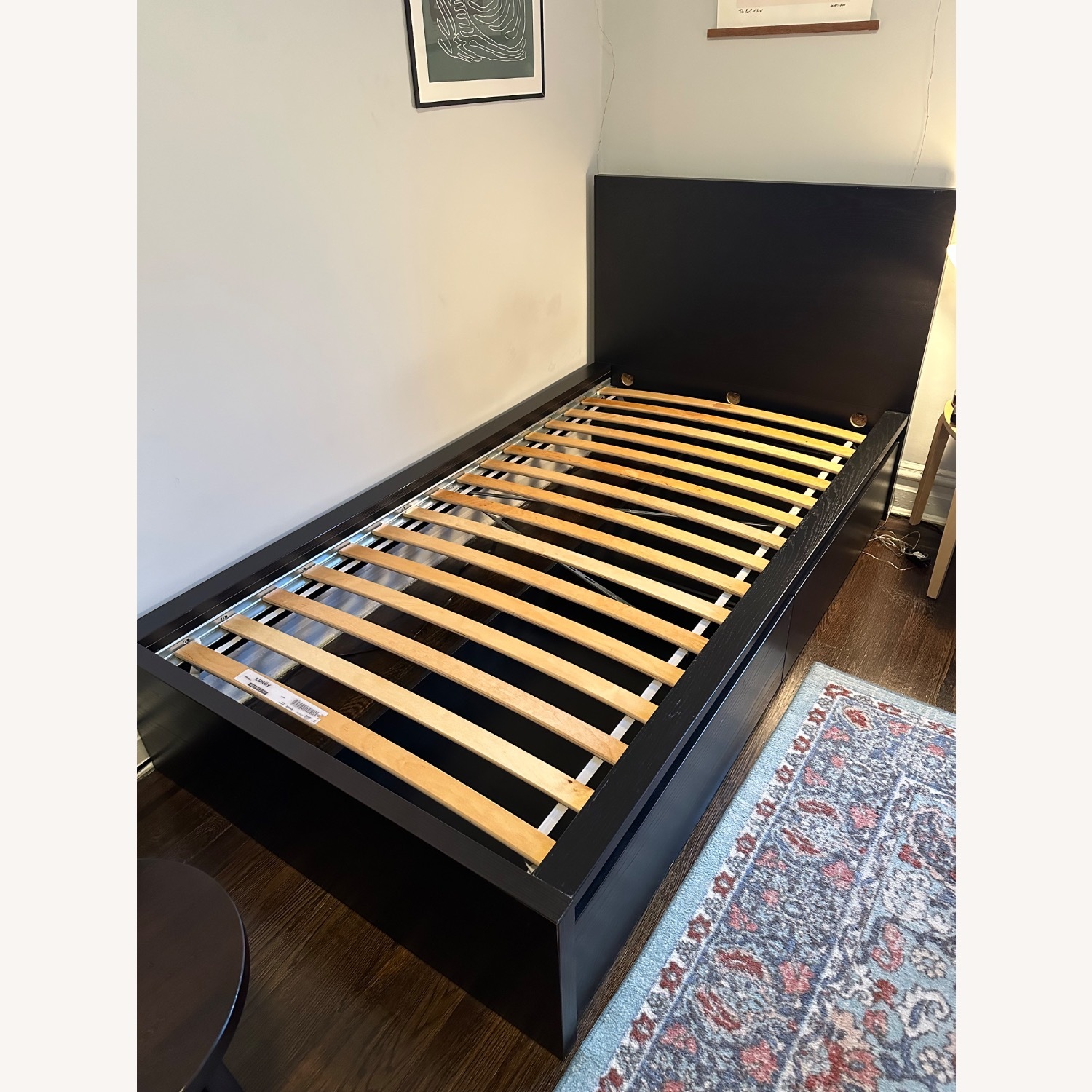 IKEA Malm Twin Bed Frame w Storage - image-1